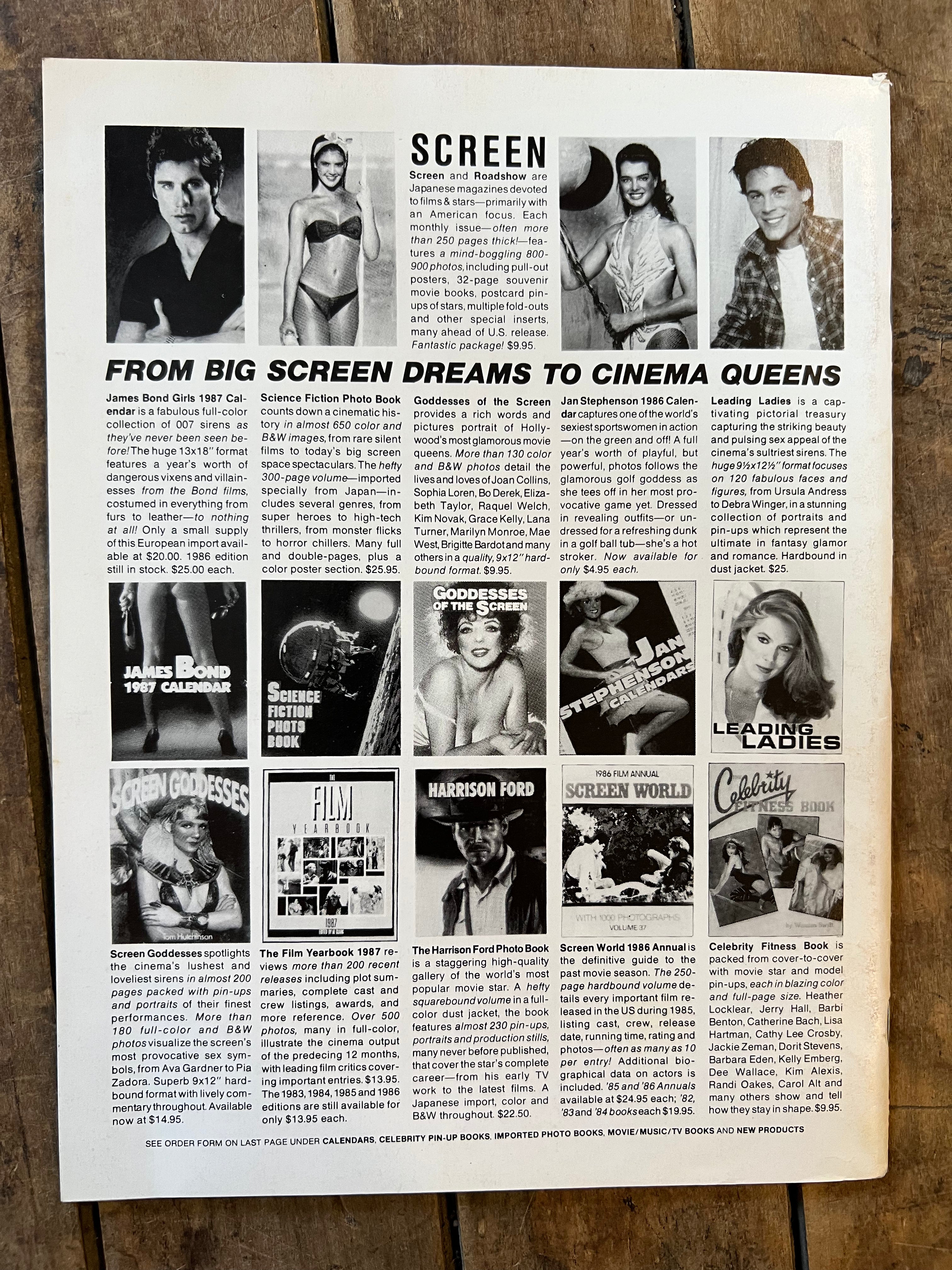 PREVUE Magazine - April 1987 - Ashley Ferrare Cover