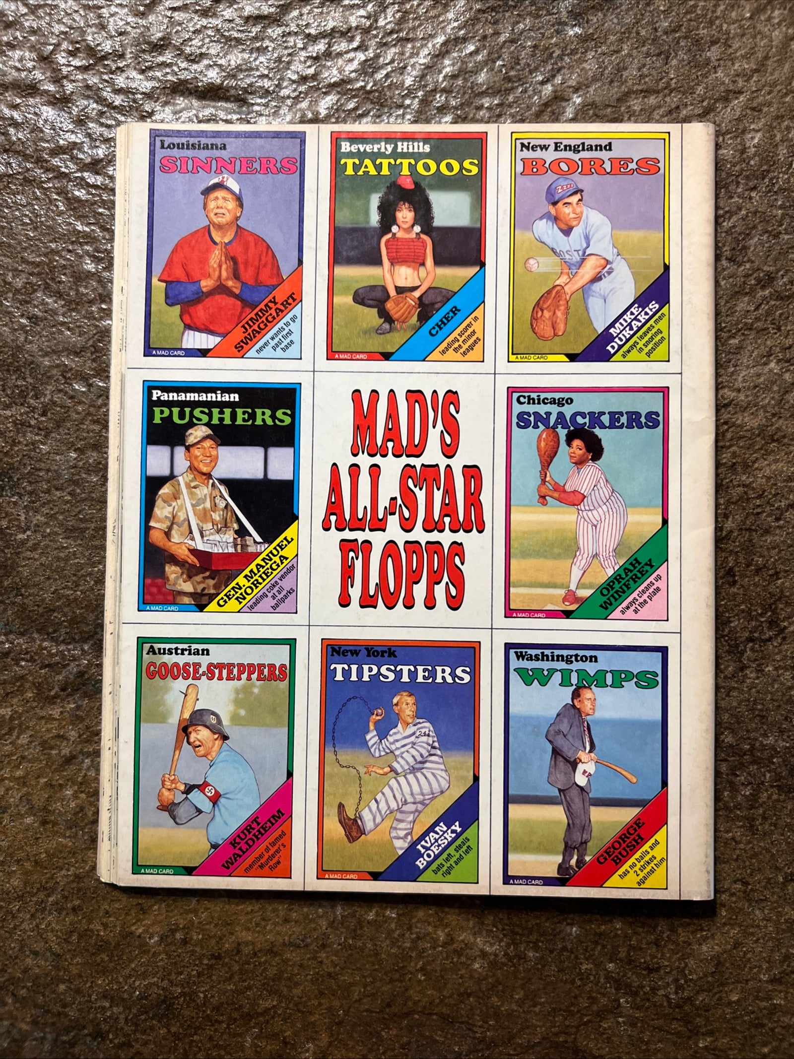 MAD Magazine - October 1988 - Baseball Cards - Double Dare - Star Trek & Alf