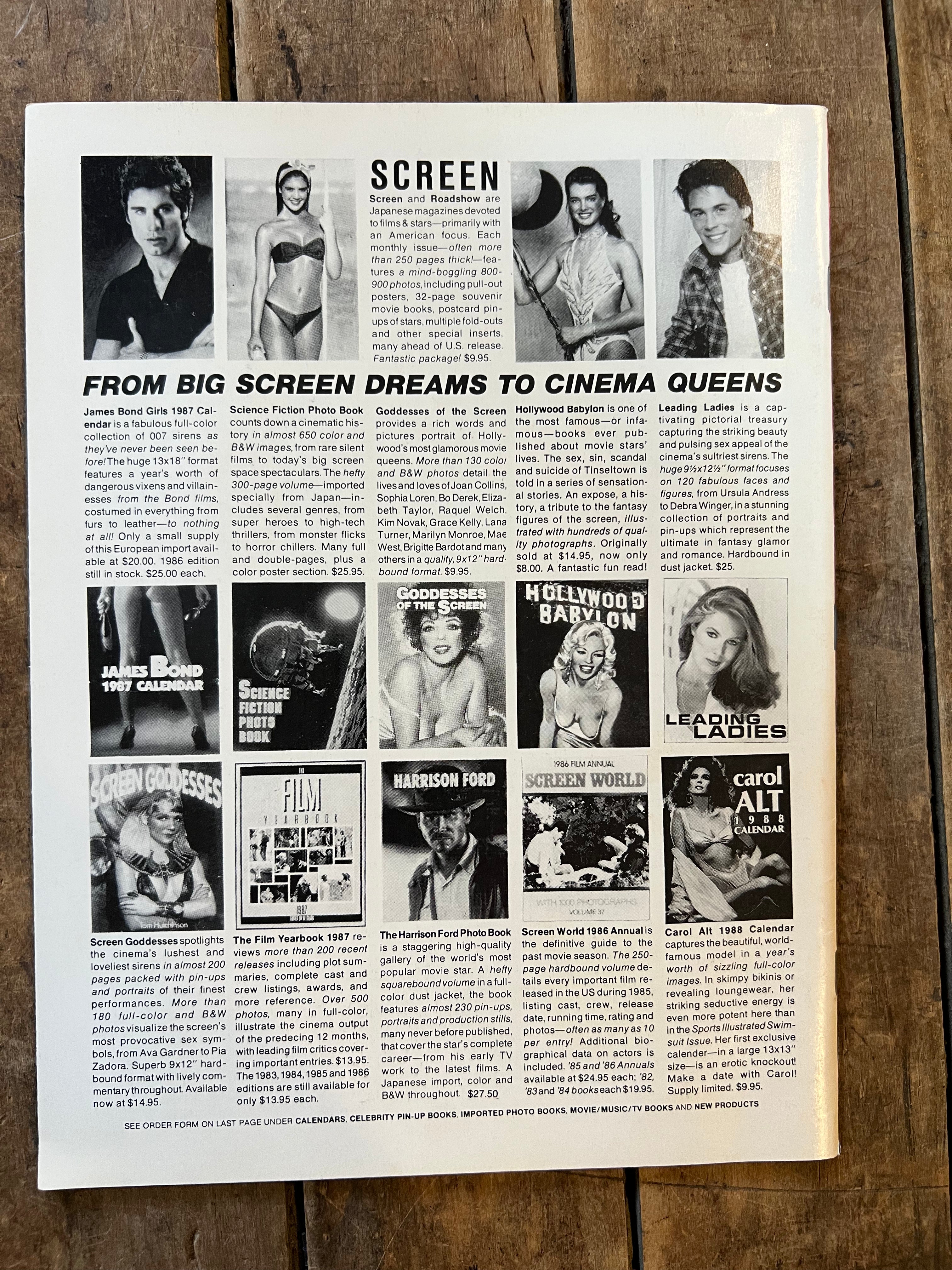 PREVUE Magazine - October 1987 - The Witches Of Eastwick Cover