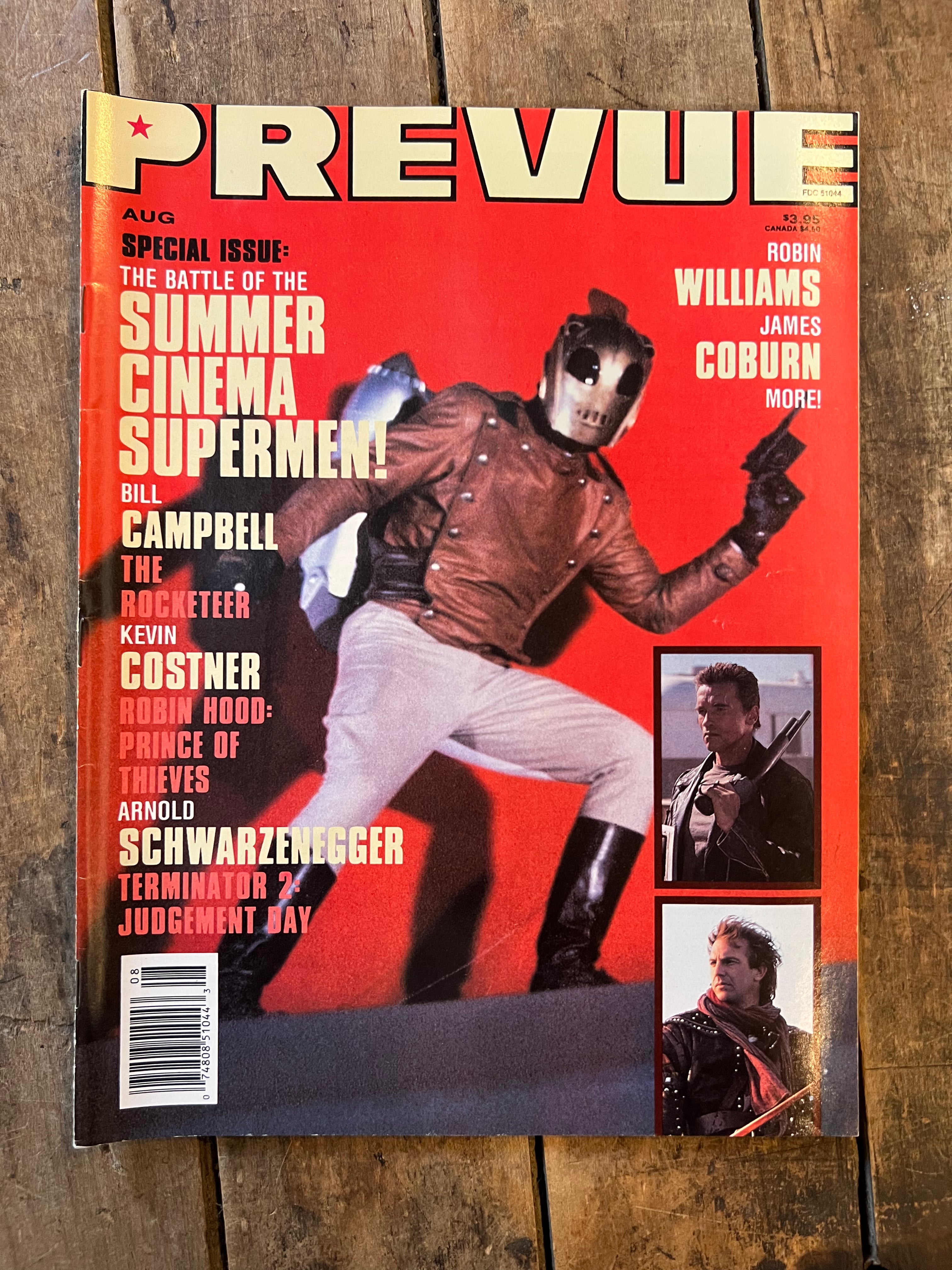 PREVUE Magazine - August 1991 - The Rocketeer Cover - Special Issue