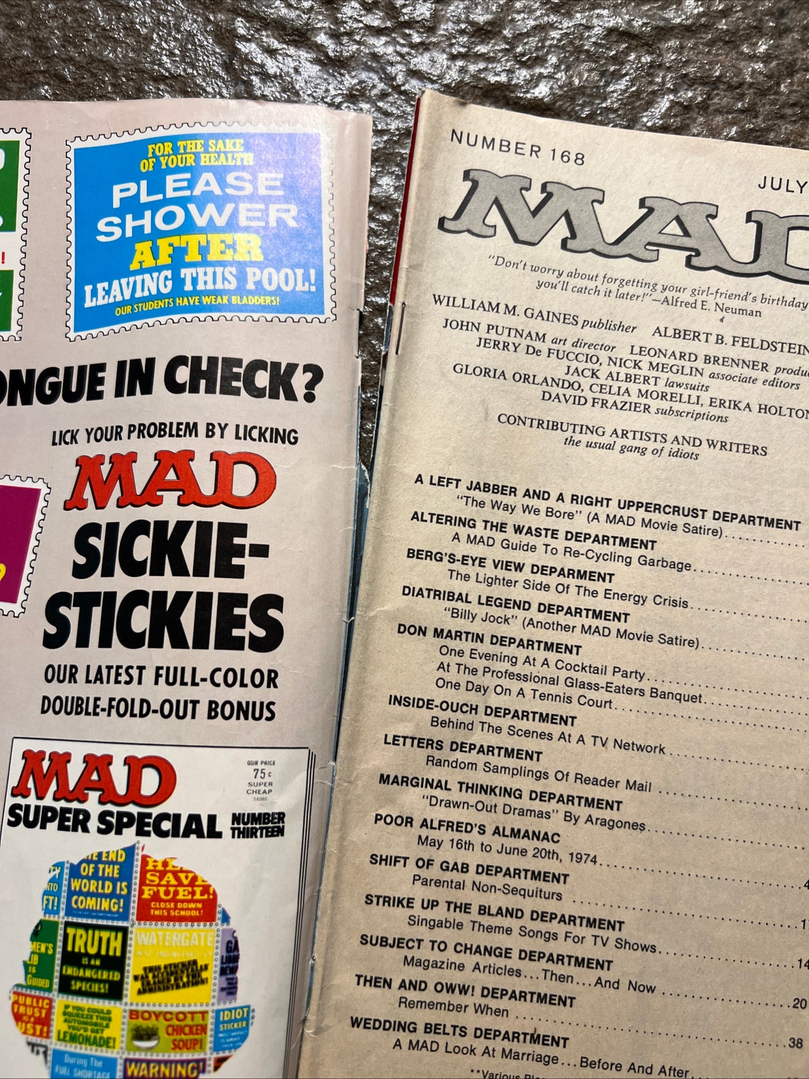 MAD Magazine - July 1974 - Mad Leads The Fight To Conserve Energy