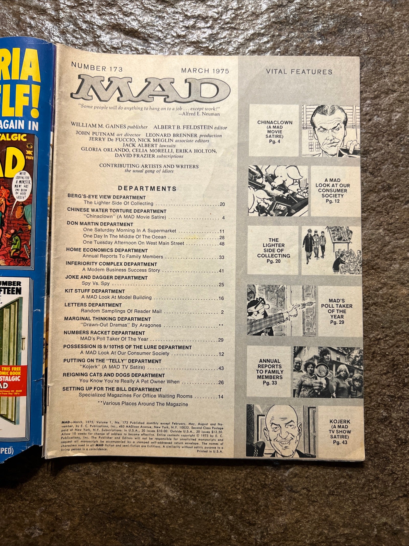 MAD Magazine - March 1975 Issue No. 173