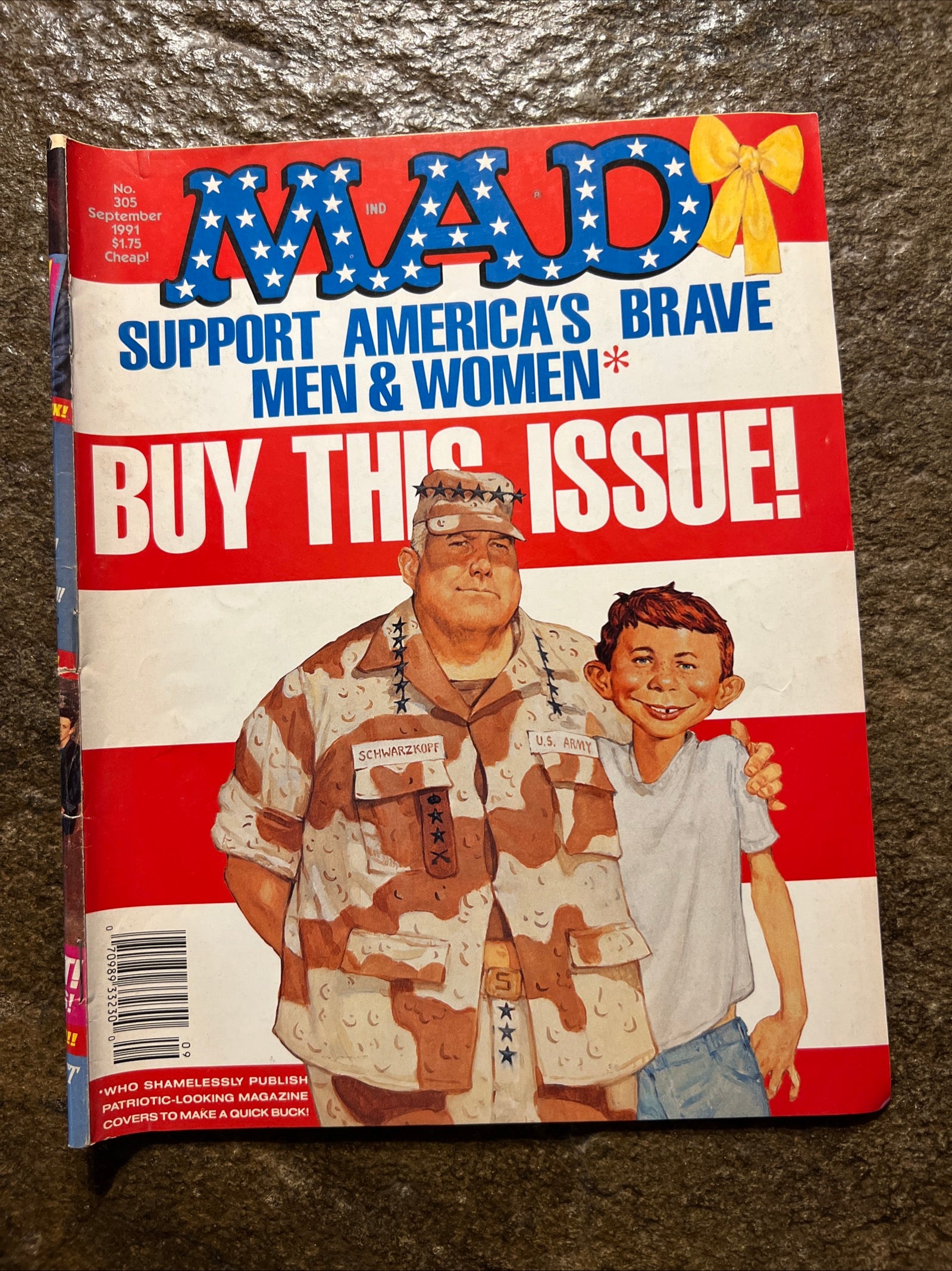 MAD Magazine - September 1991 - Support The Military Issue - General Schwarzkopf