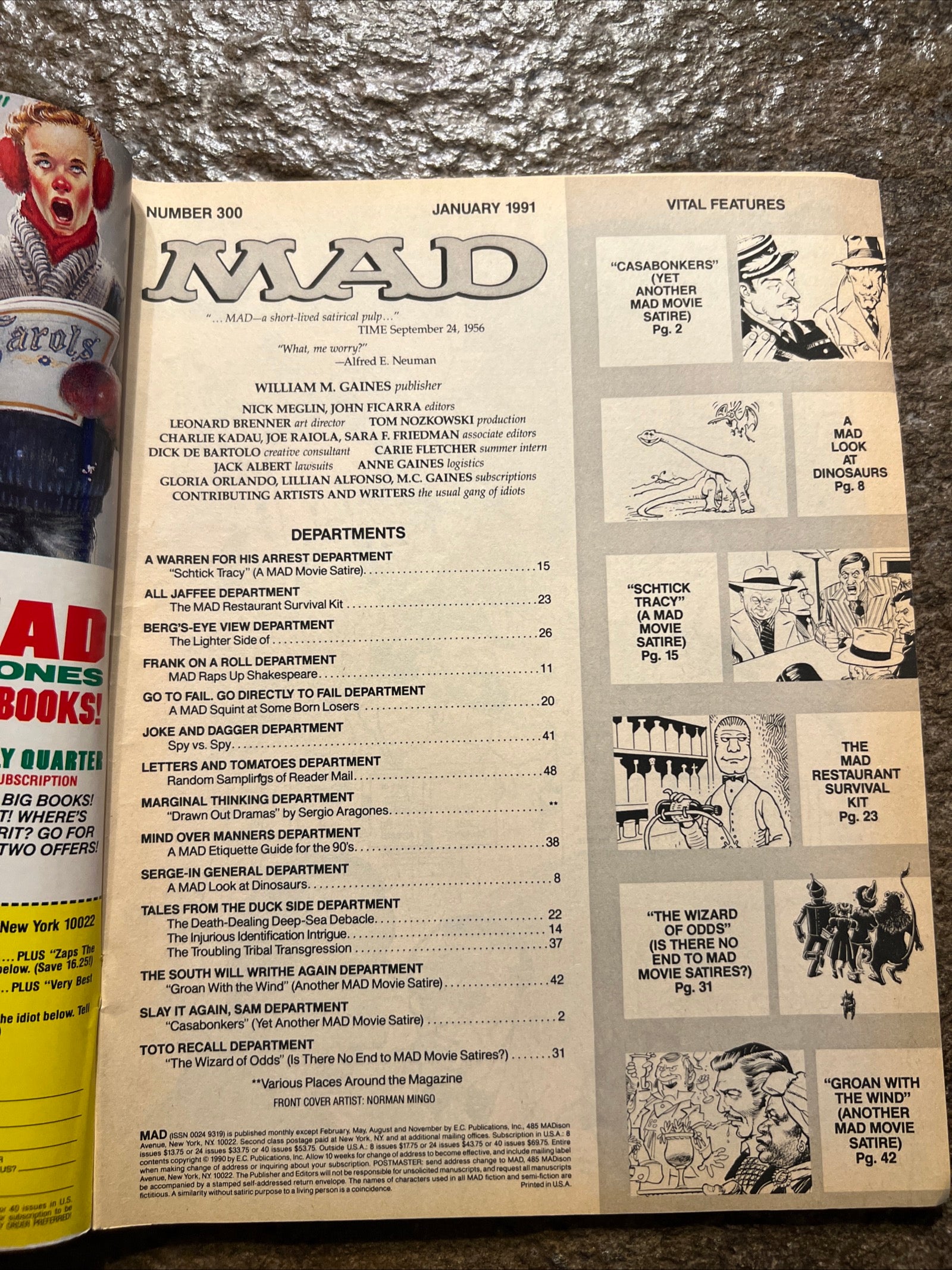 MAD Magazine - January 1991 The 300th Issue - The Sexiest Schmuck Alive
