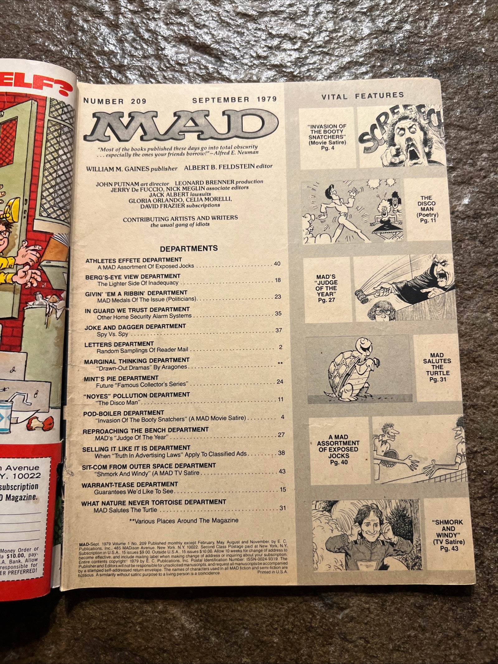 MAD Magazine - September 1979 - Mork & Mindy - Invasion Of The Body Snatchers