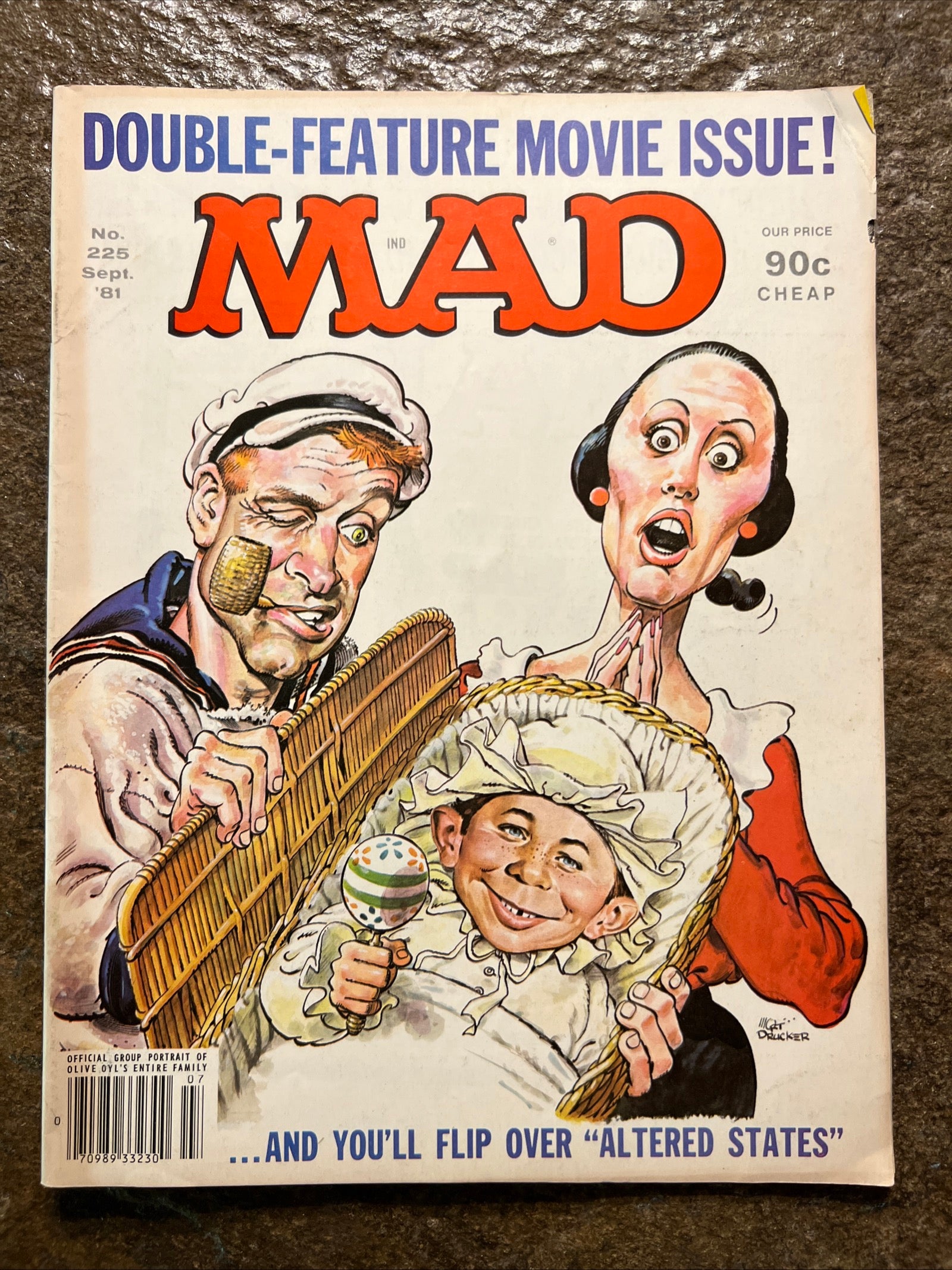 MAD Magazine - September 1981 - Double Feature Movie Issue - Popeye Cover