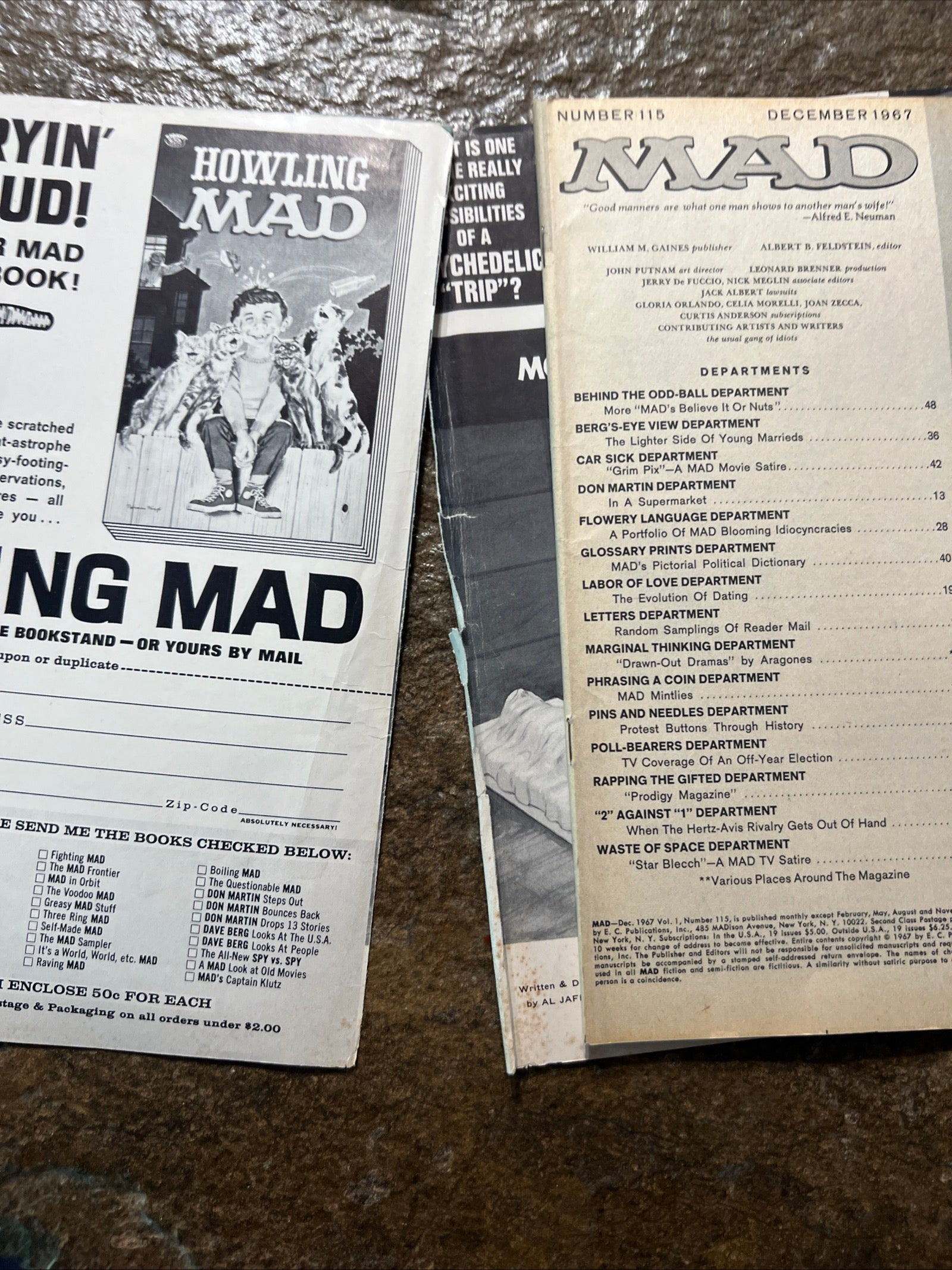 MAD Magazine - December 1967 Issue 115 - We don’t try very hard!