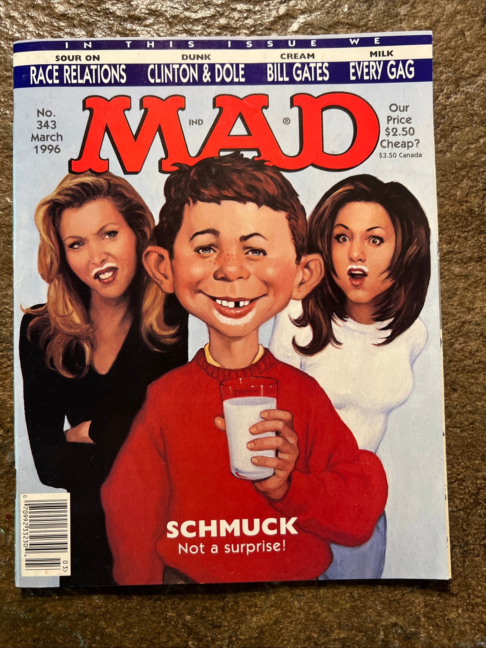 MAD Magazine - March 1996 - Clinton & Dole - Bill Gates & Race Relations