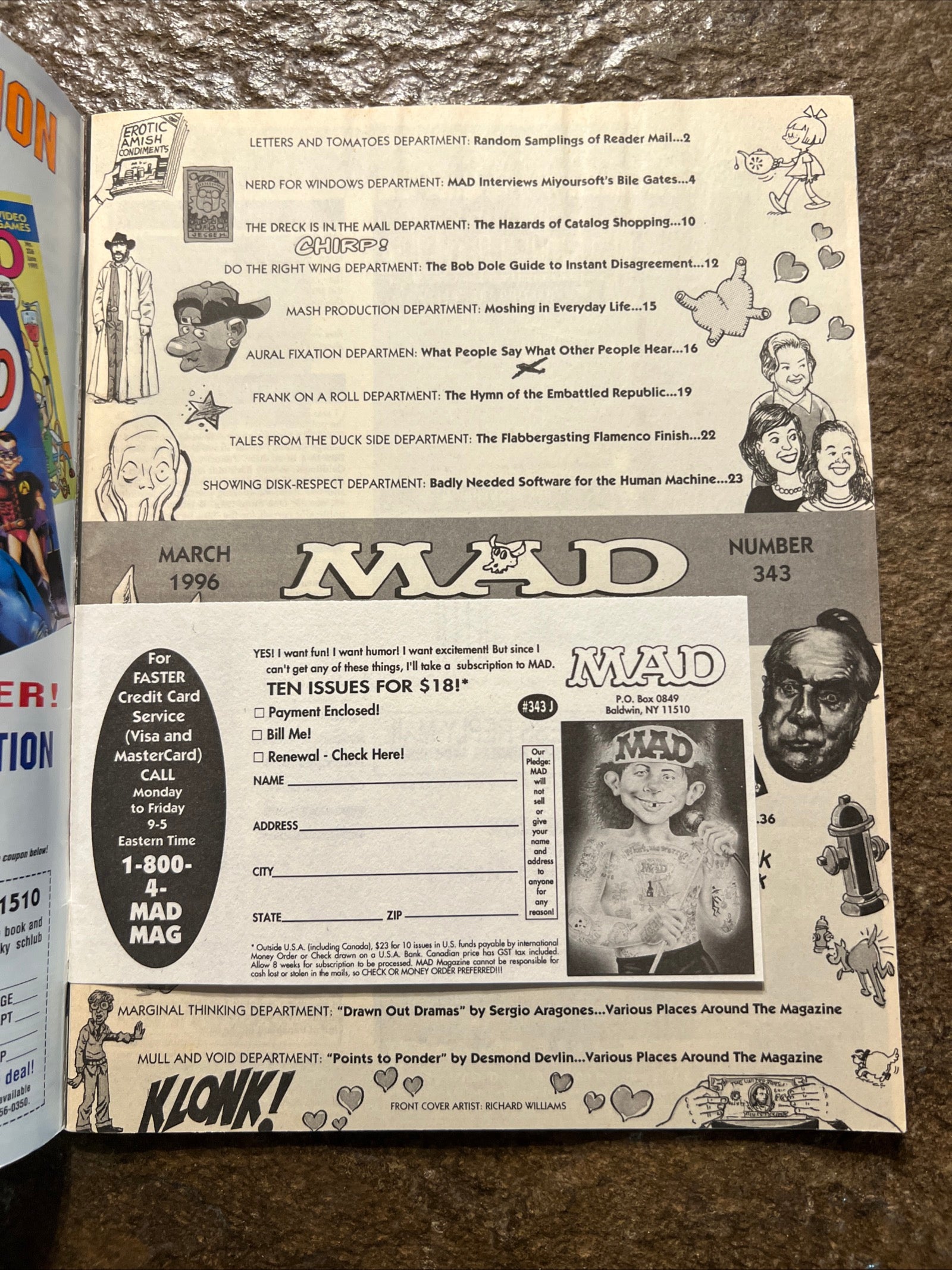 MAD Magazine - March 1996 - Clinton & Dole - Bill Gates & Race Relations