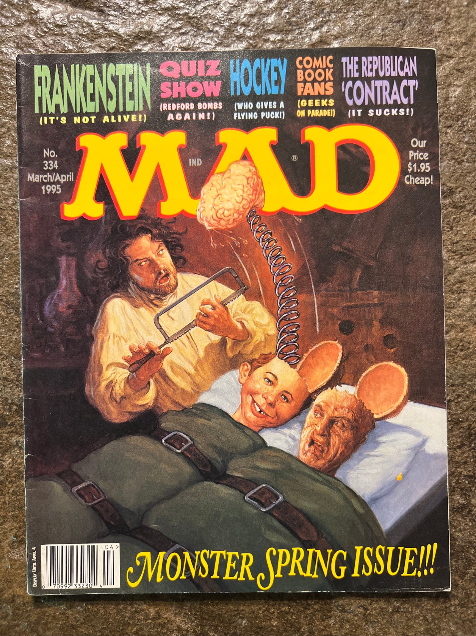 MAD Magazine - March / April 1995 No. 334 - Frankenstein Monster Spring Issue