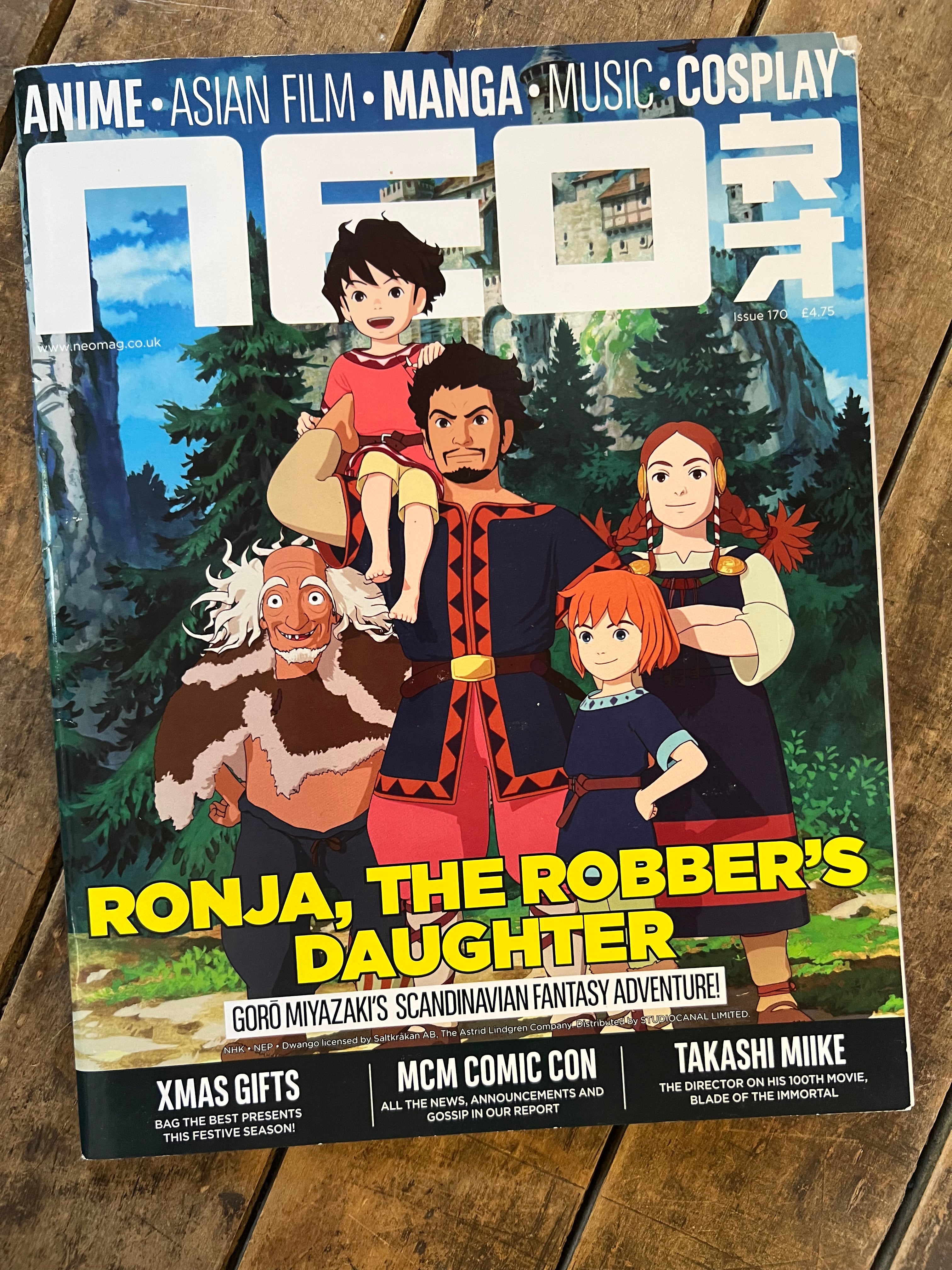 NEO Magazine - Anime & Manga - December 2017 - Winter Treats! - Ronja, The Robber’s Daughter