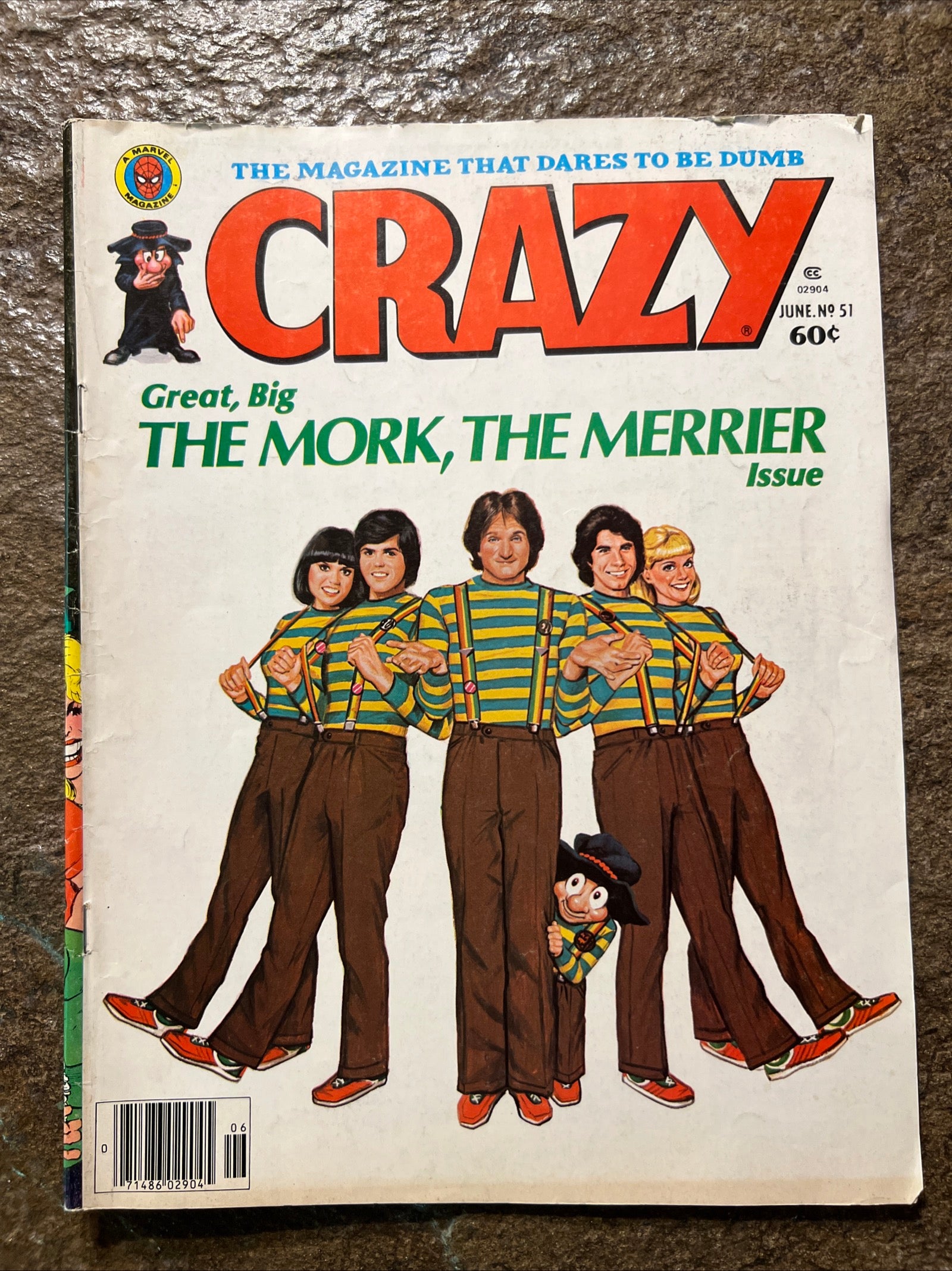 Crazy - Vol. No. 51 ( June 1979) Marvel Comics Group - Mork & Mindy Cover