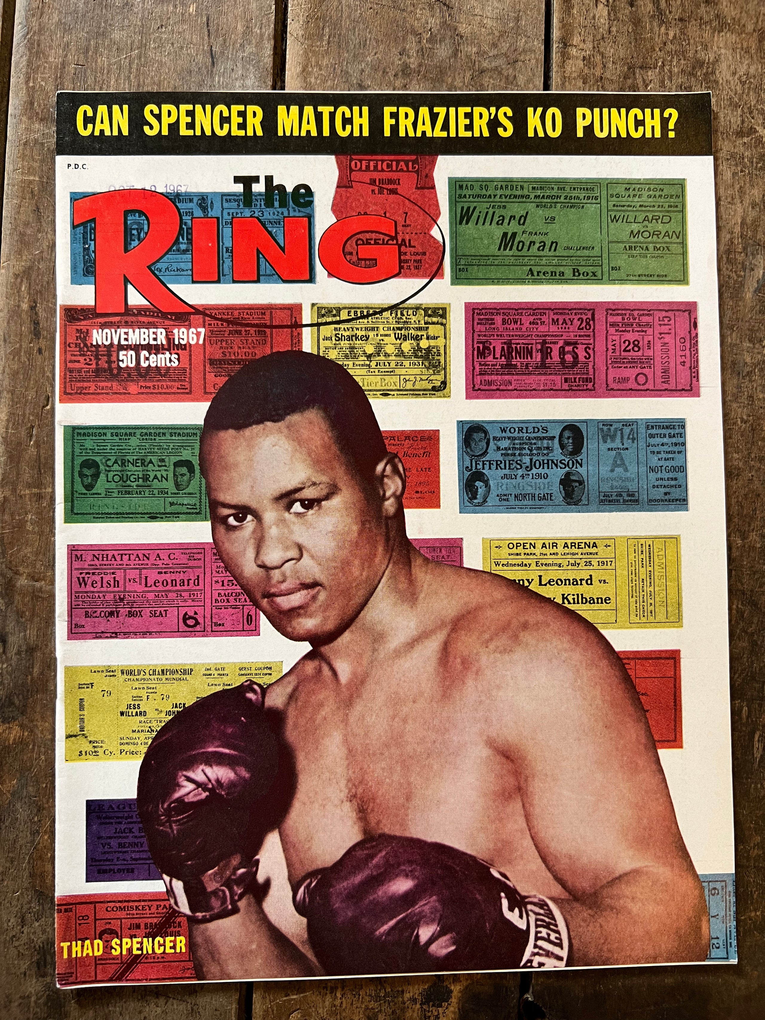 The Ring Boxing Magazine - November 1967 - Thad Spencer Cover