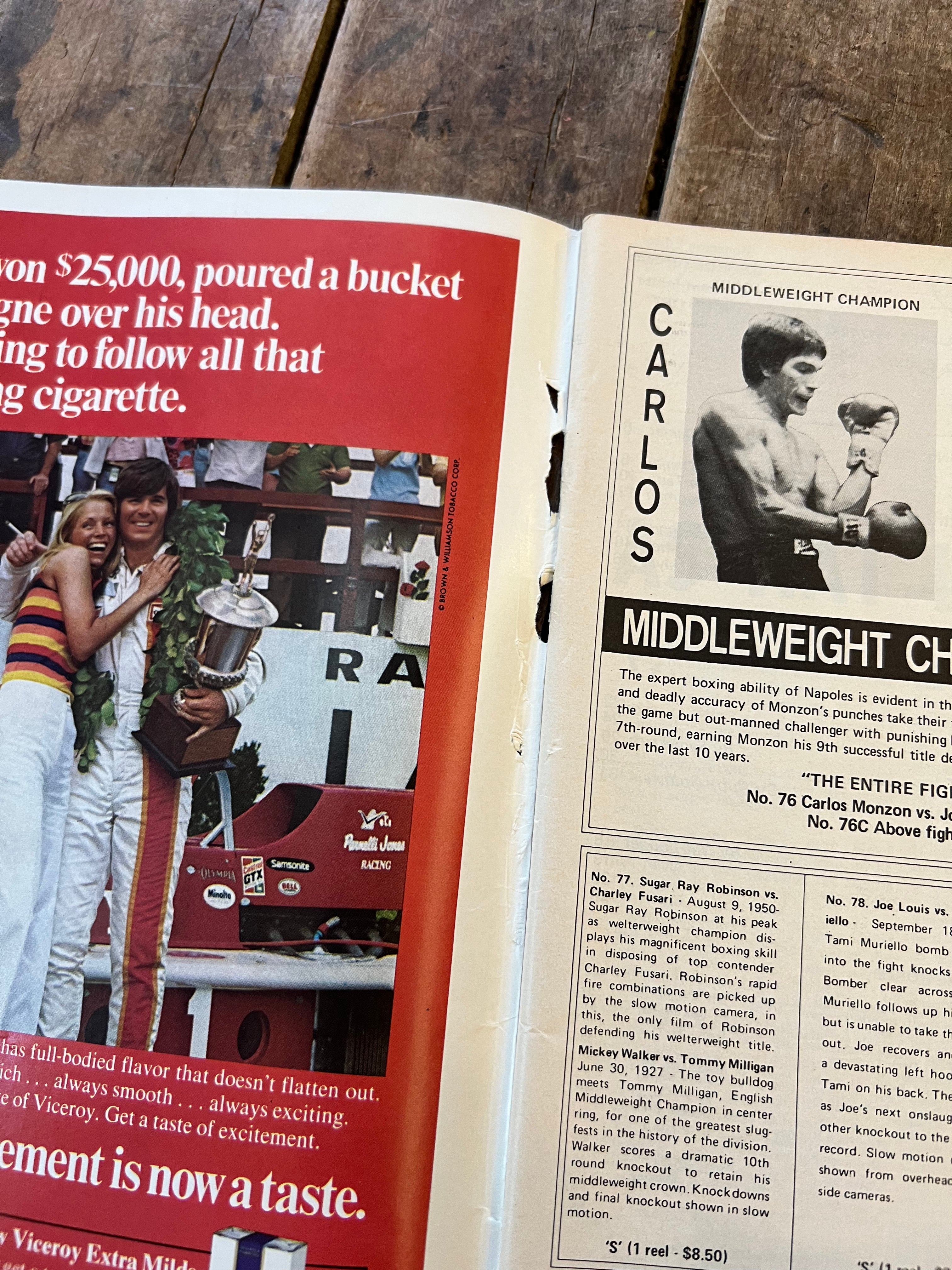 The Ring Boxing Magazine - July 1974 - George Foreman & Jack Dempsey Cover