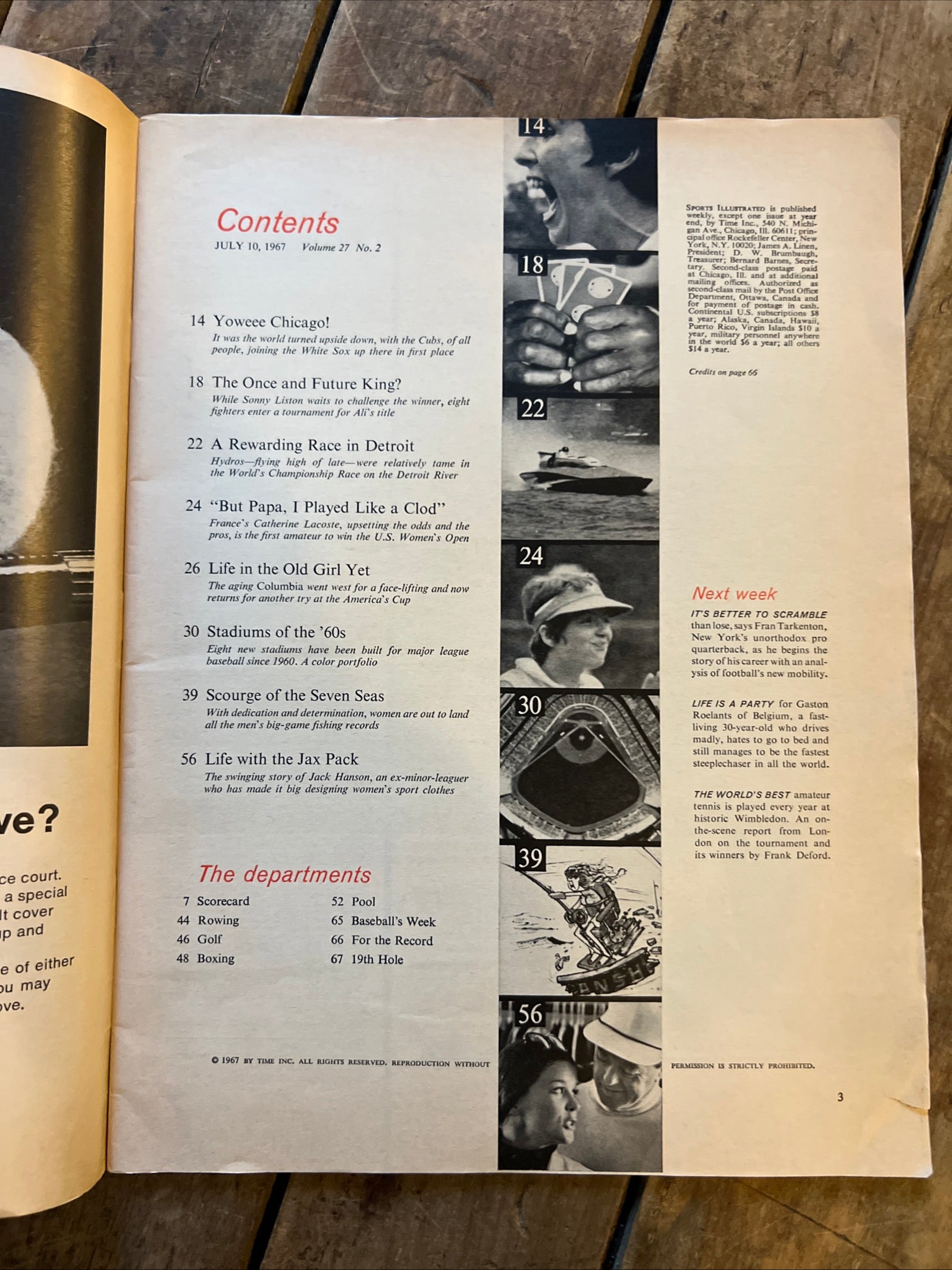 Sports Illustrated Magazine - July 1967 - Muhammad Ali Cover