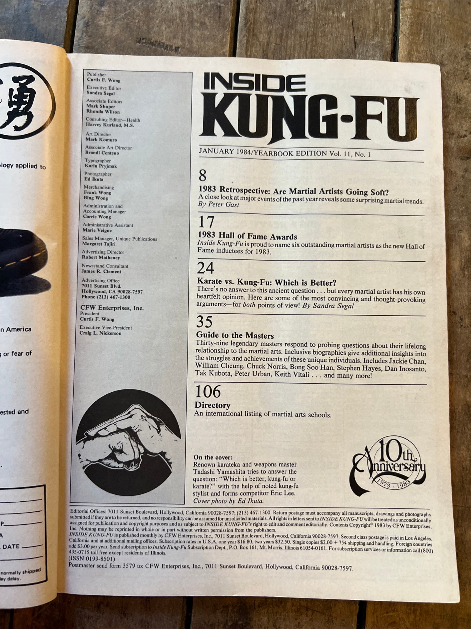 Inside Kung-Fu Magazine - January 1984 - The Ultimate Martial Arts Coverage