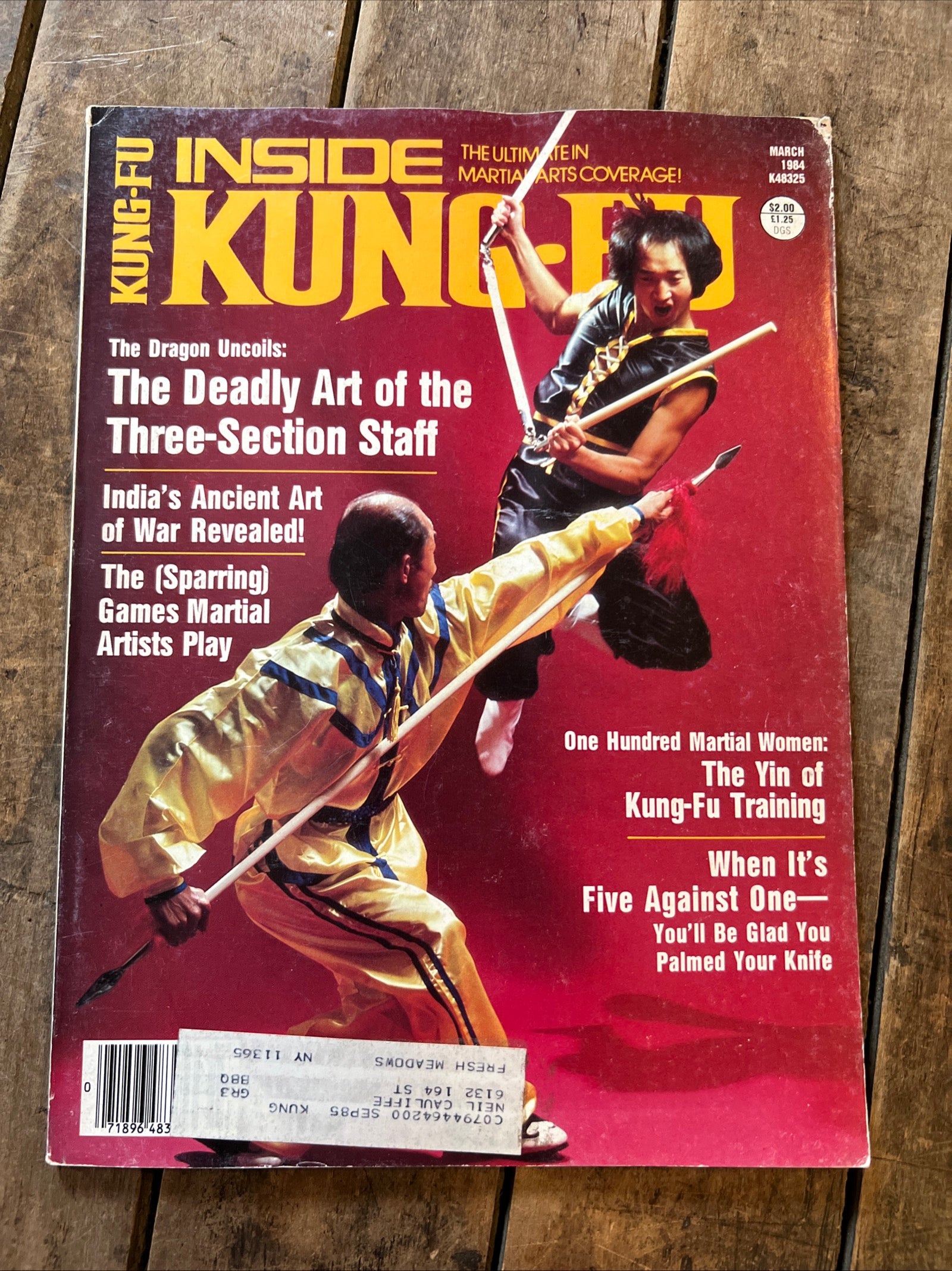 Inside Kung-Fu Magazine - March 1984 - The Deadly Art Of The Three Section Staff