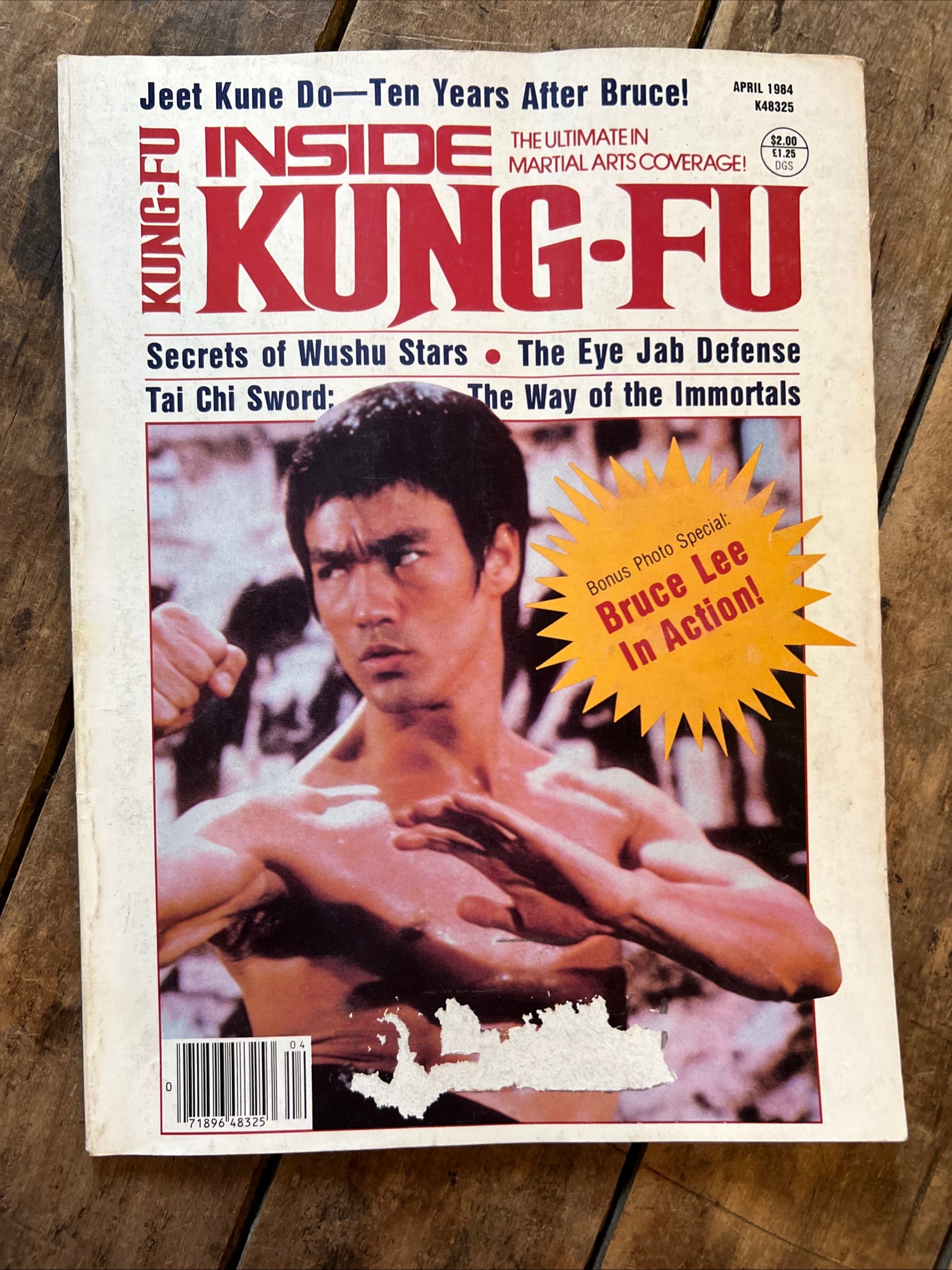 Inside Kung-Fu Magazine - April 1984 - BRUCE LEE Cover