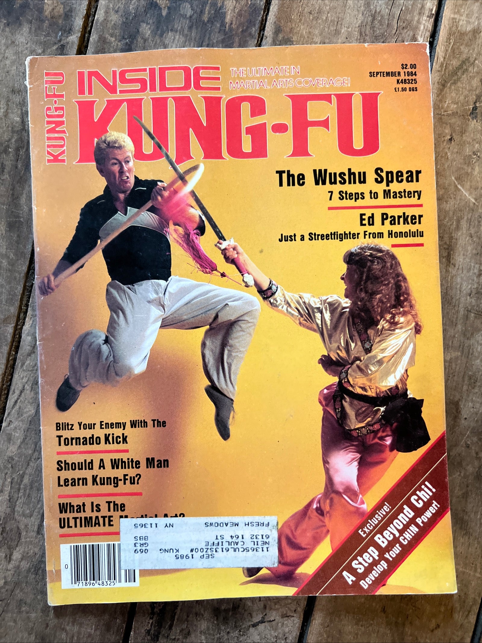 Inside Kung-Fu Magazine - September 1984 - The Wushu Spear & Ed Parker Cover