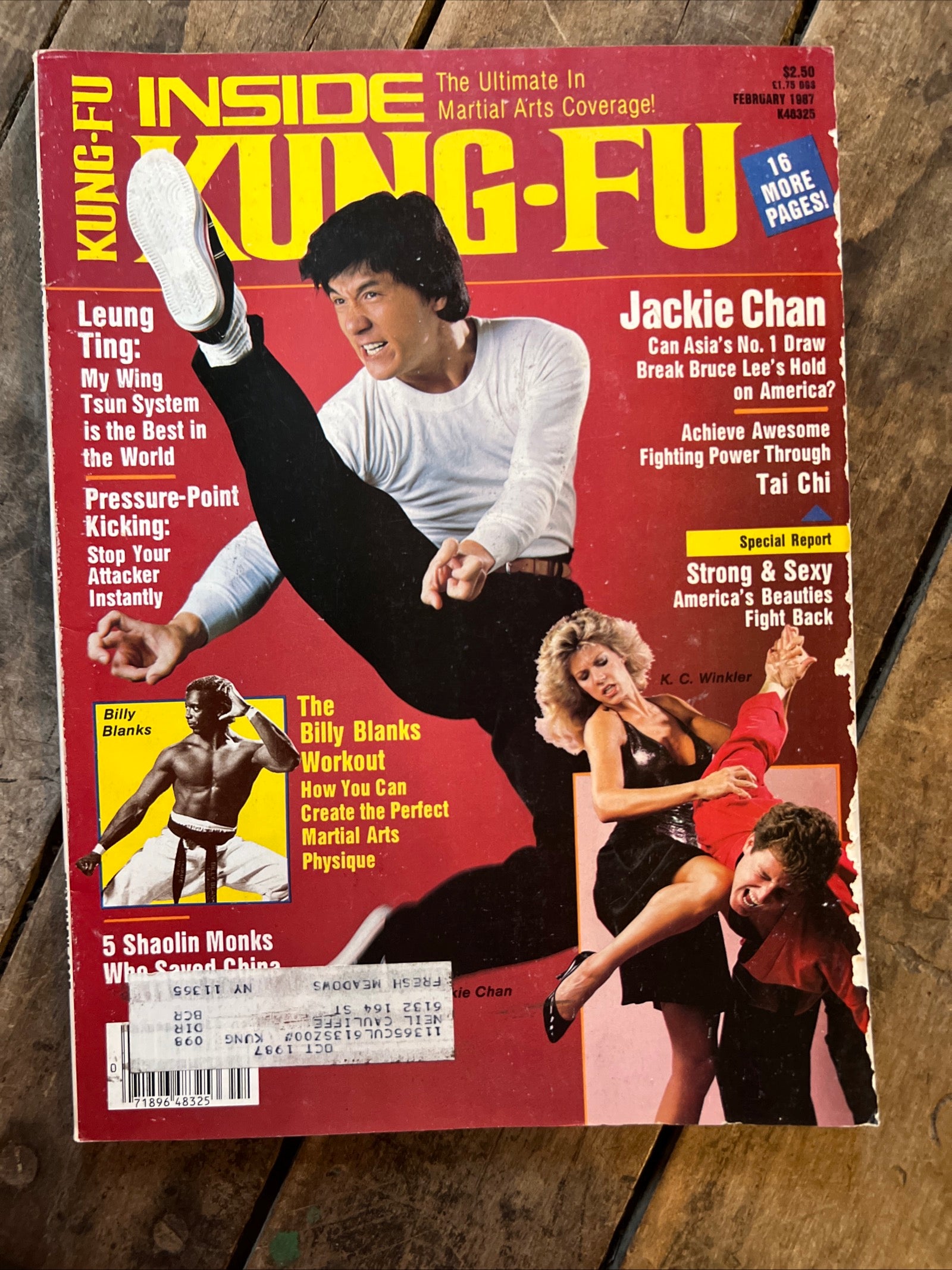 Inside Kung-Fu Magazine - February 1987 - JACKIE CHAN Cover