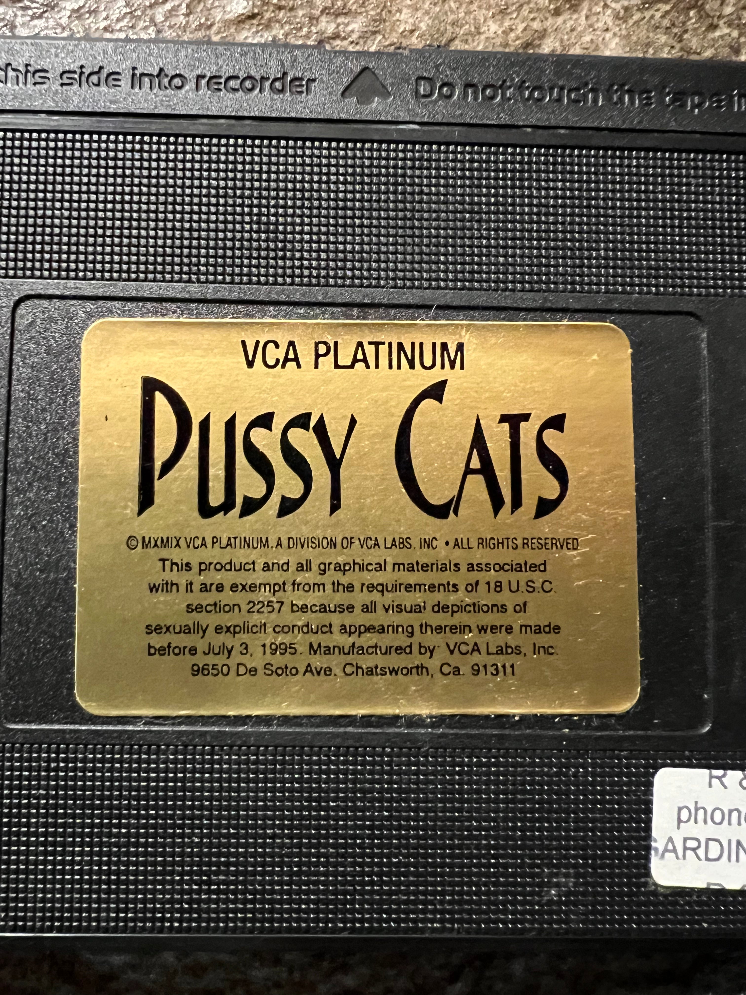 Pussy Cats - VHS 1995 - VCA Platinum *** VHS tape only ( Missing Case)