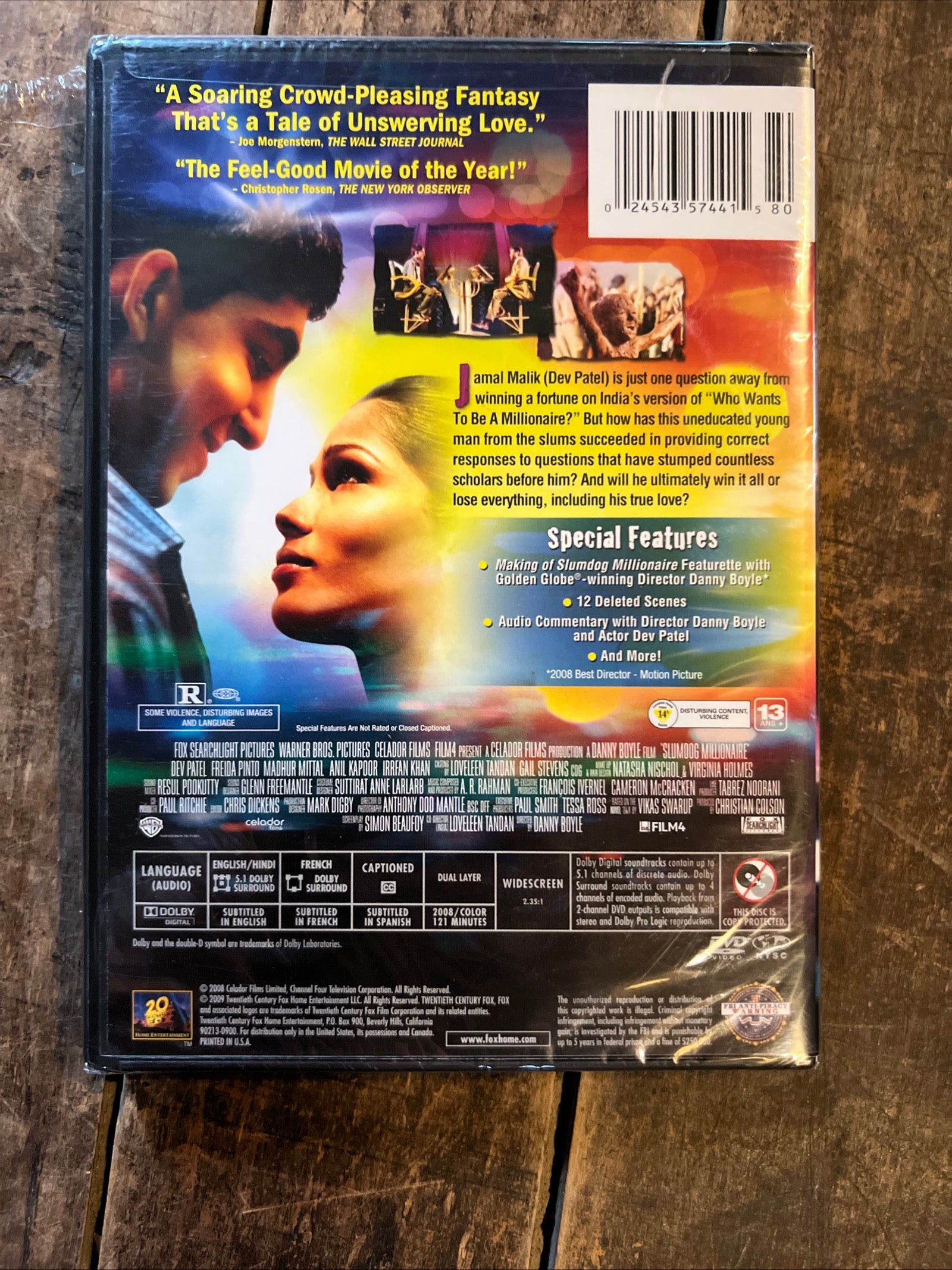 Slumdog Millionaire ( DVD 2008 ) Romance / Crime [R] NOS New Sealed Movie