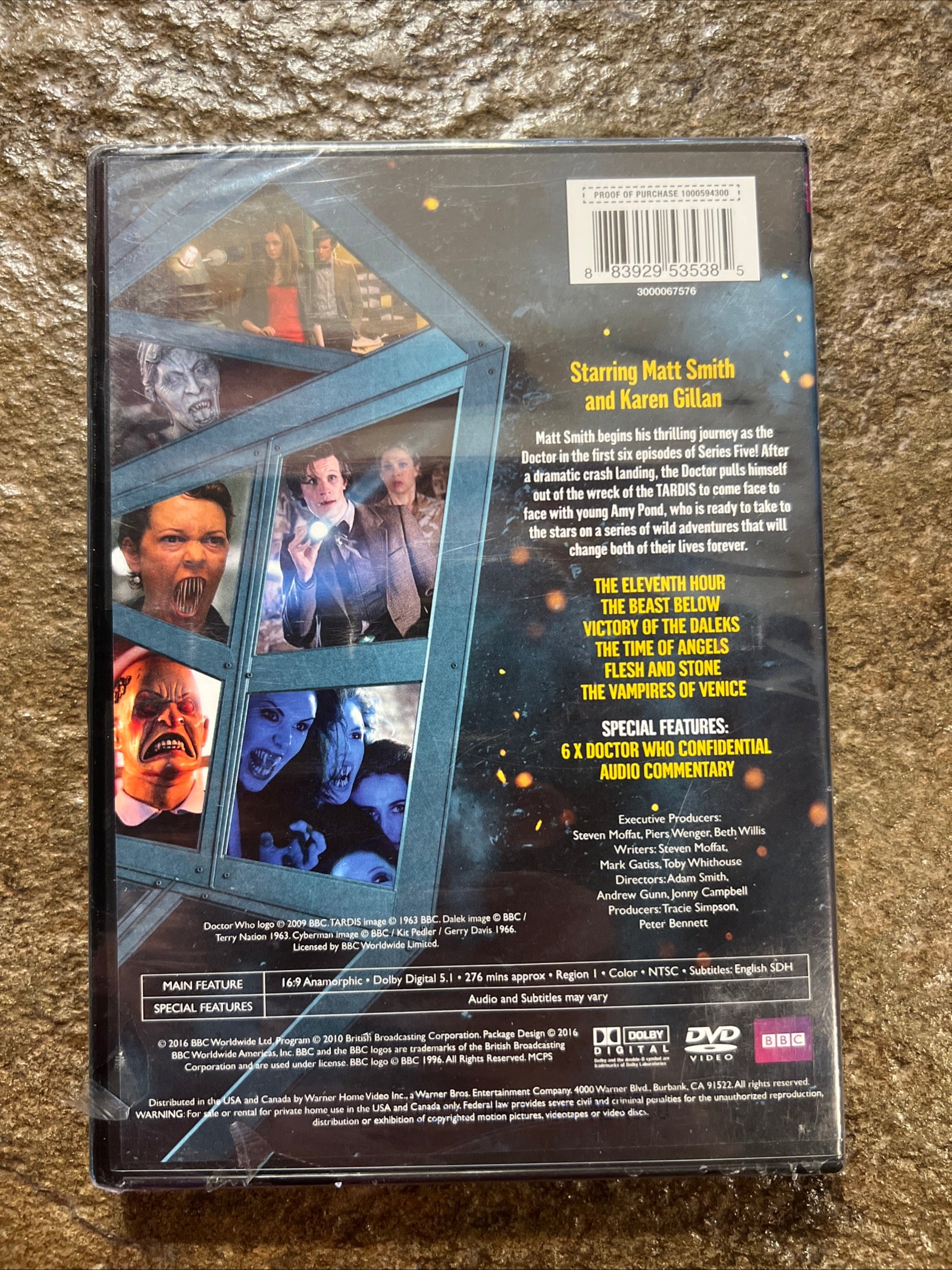 Doctor Who Series 5, Part 1 ( BBC DVD 2010 ) NOS New Sealed Movie