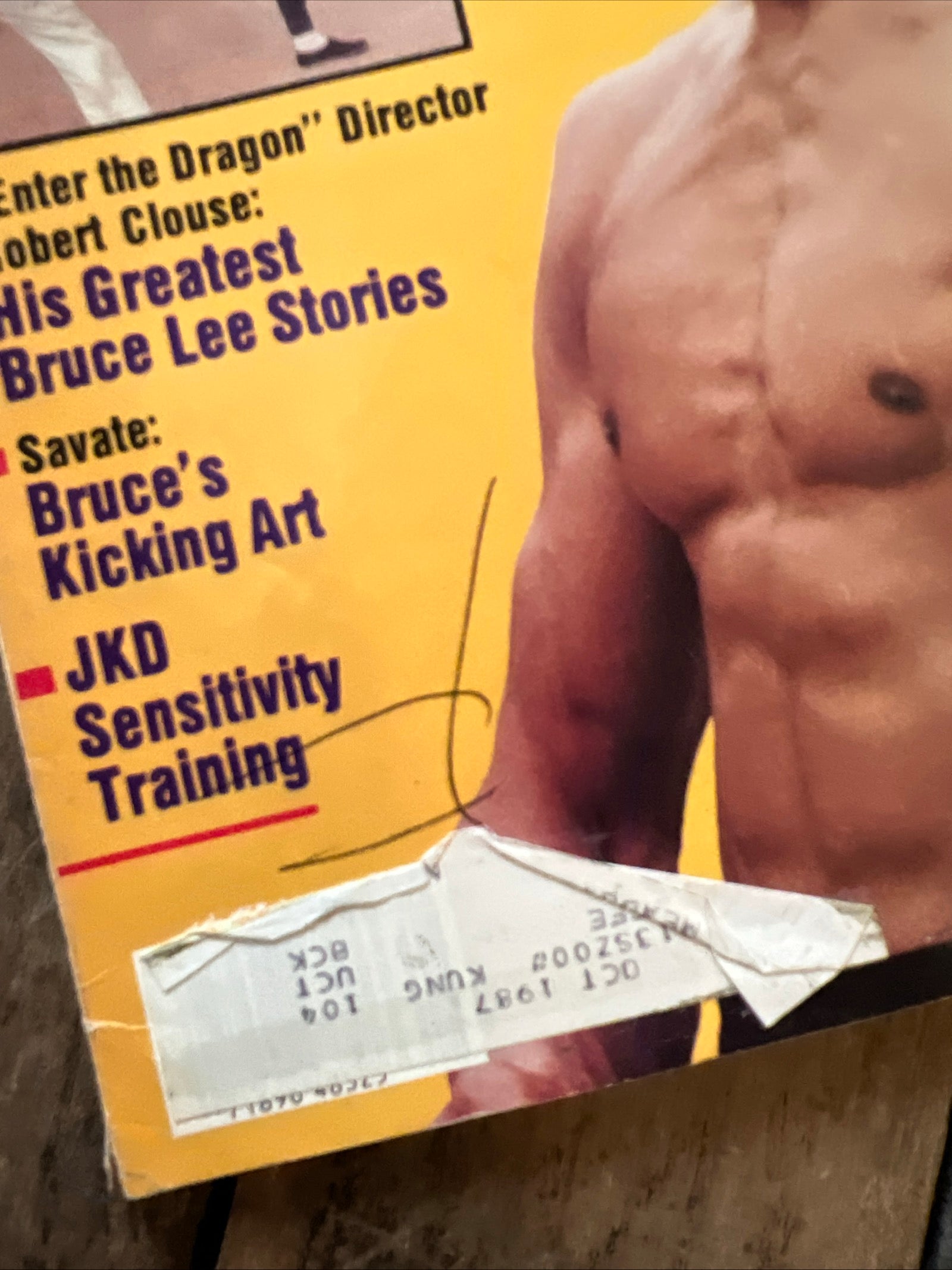 Inside Kung-Fu Magazine - August 1987 - Bruce Lee “Enter The Dragon “ Cover