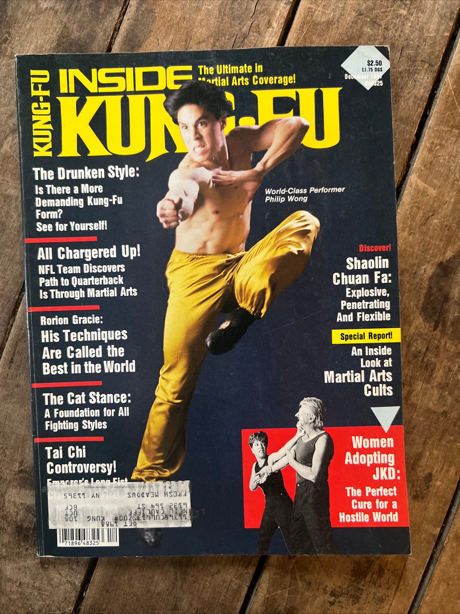 Inside Kung-Fu Magazine - December 1987 - World Class Performer Philip Wong