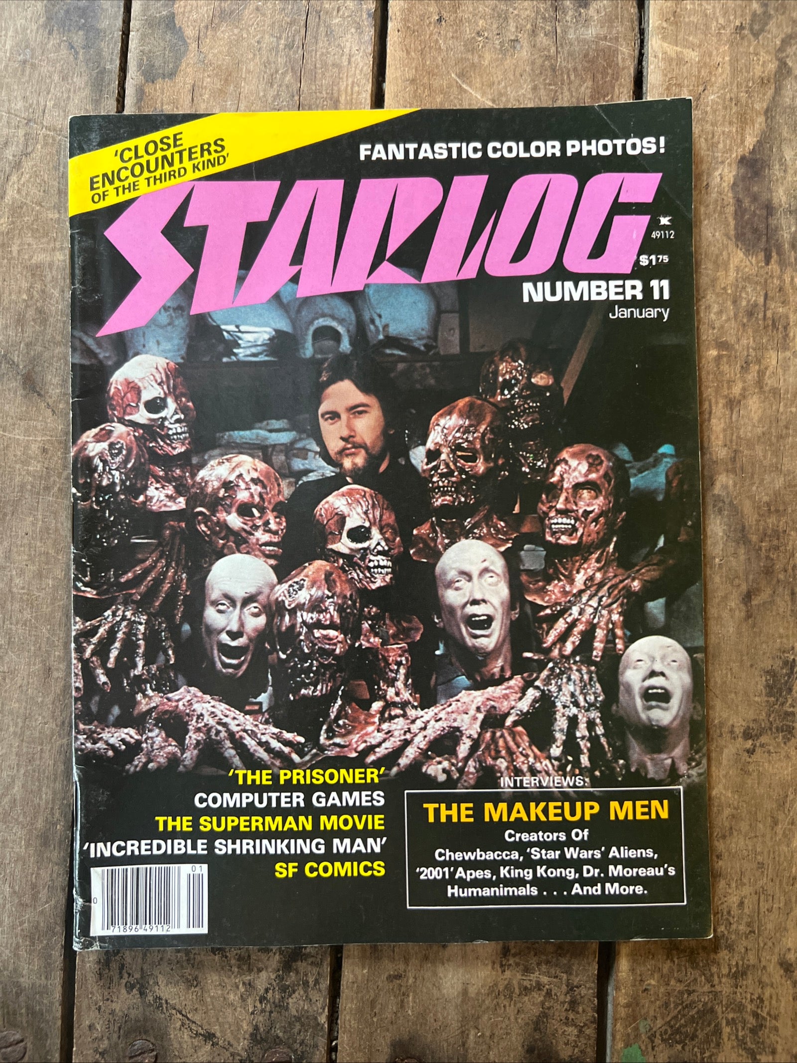 STARLOG Magazine - January 1978 - The Superman Movie Feature & KISS Rear Cover