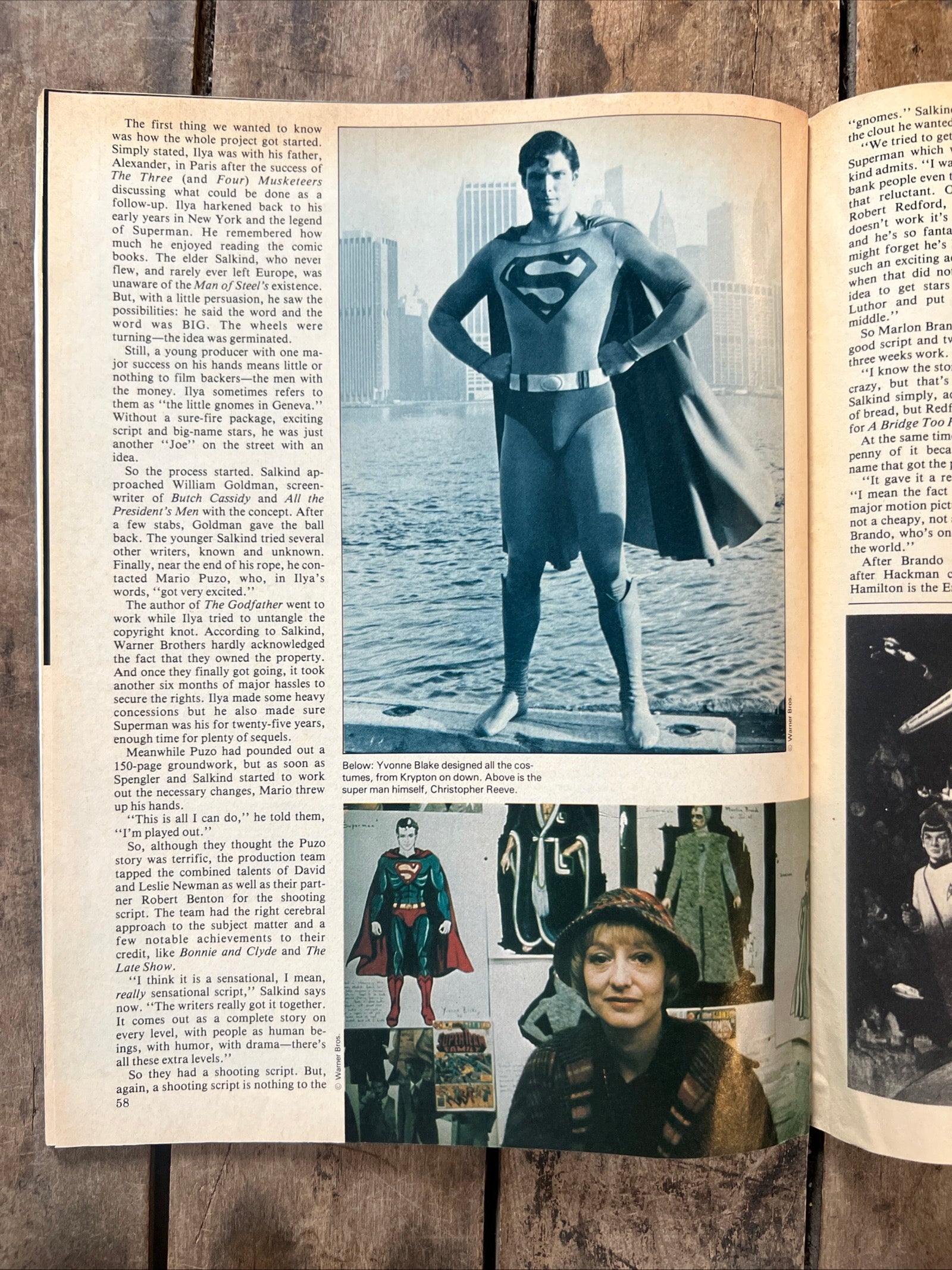 STARLOG Magazine - January 1978 - The Superman Movie Feature & KISS Rear Cover