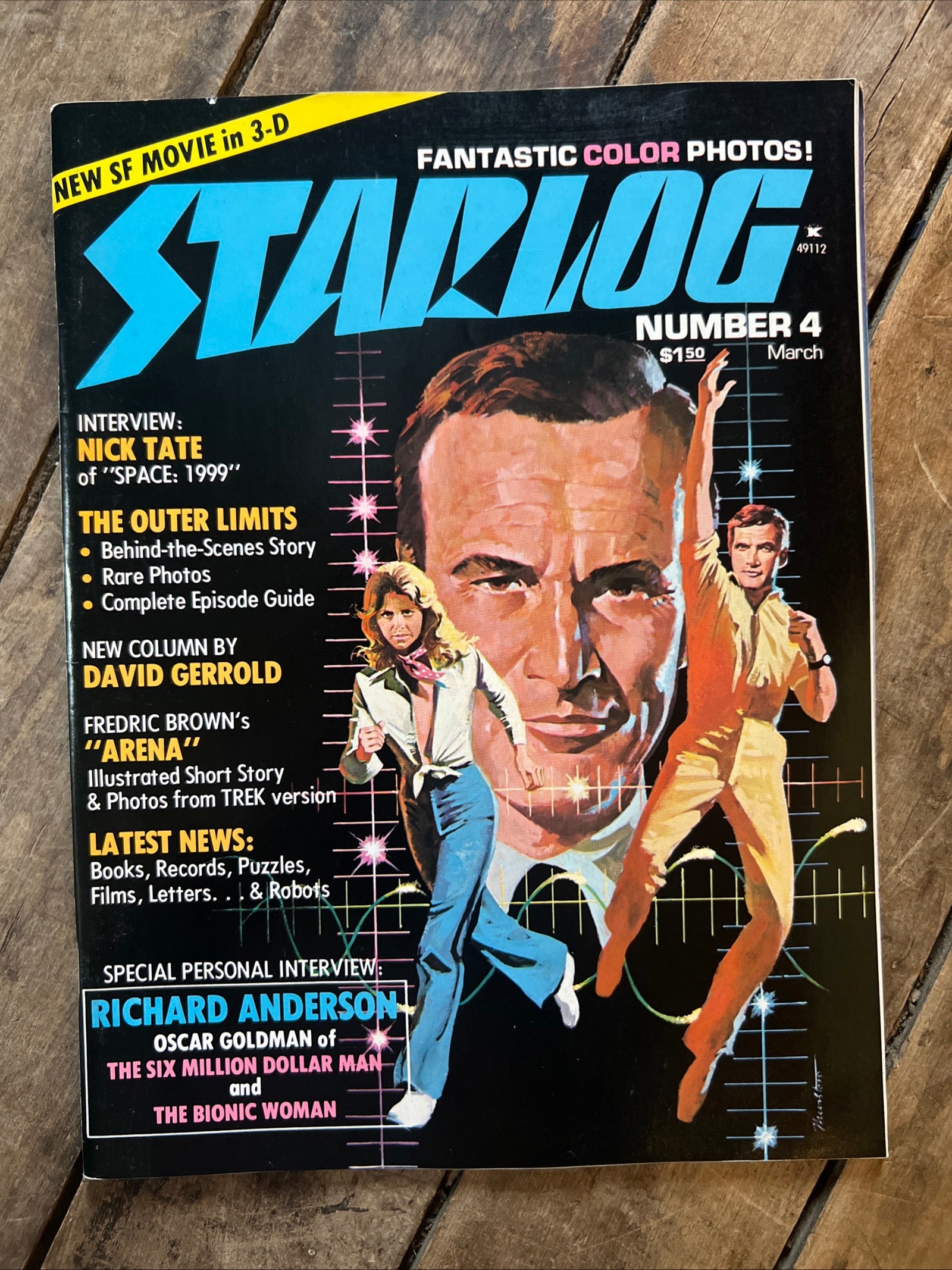 STARLOG Magazine - March 1977 - The Six Million Dollar Man & Bionic Woman Cover