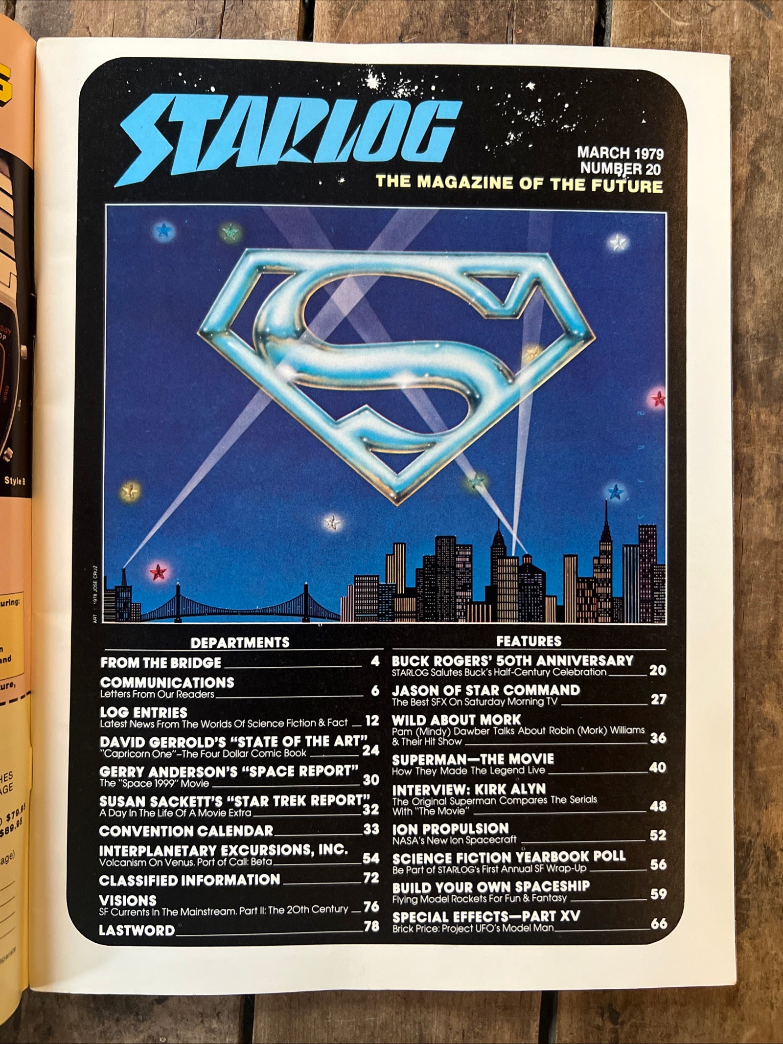STARLOG Magazine - March 1979 - SUPERMAN Christopher Reeve Cover