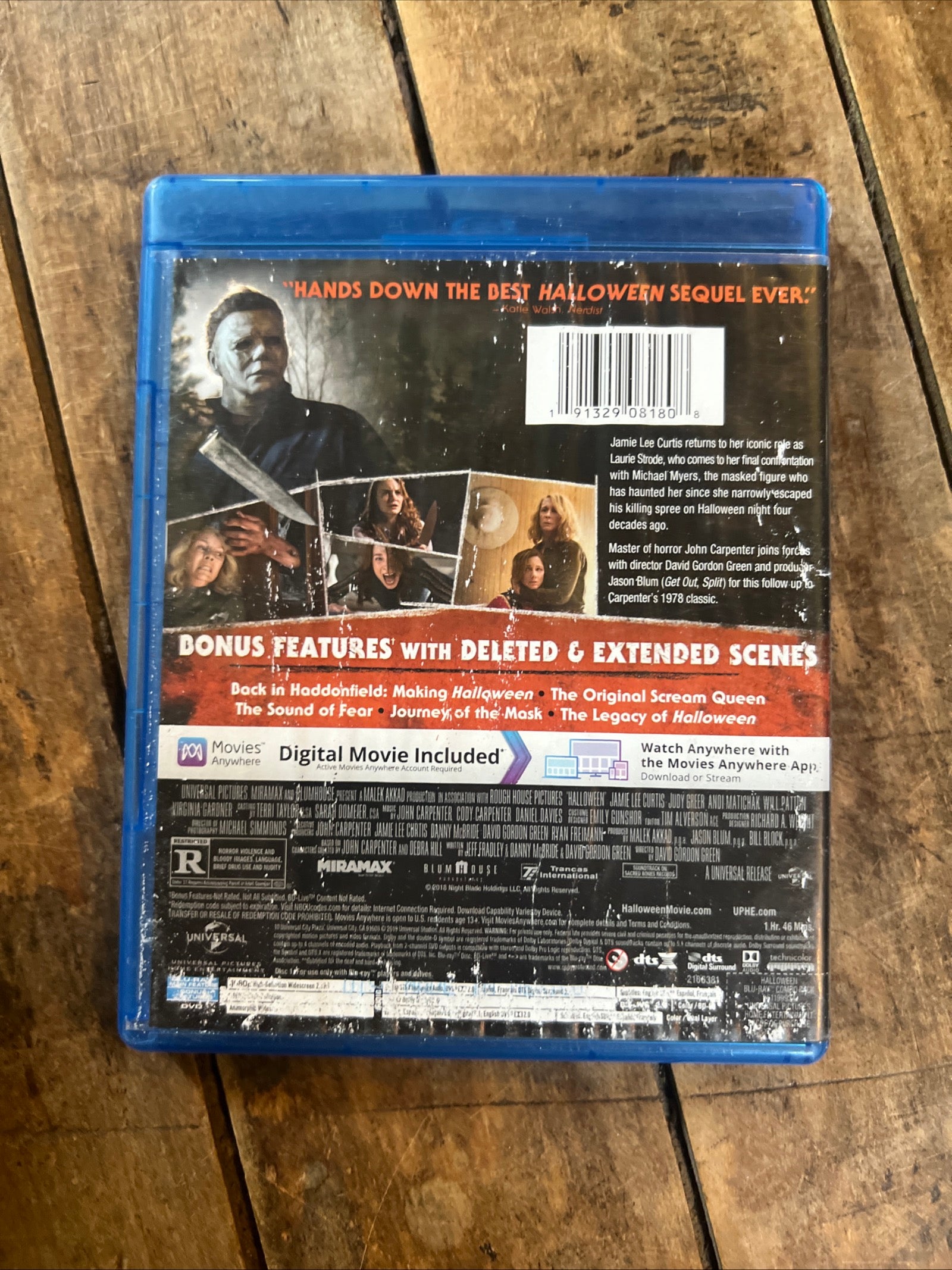 HALLOWEEN ( BLU-RAY 2018 ) Crime / Horror [R] Starring Jamie Lee Curtis