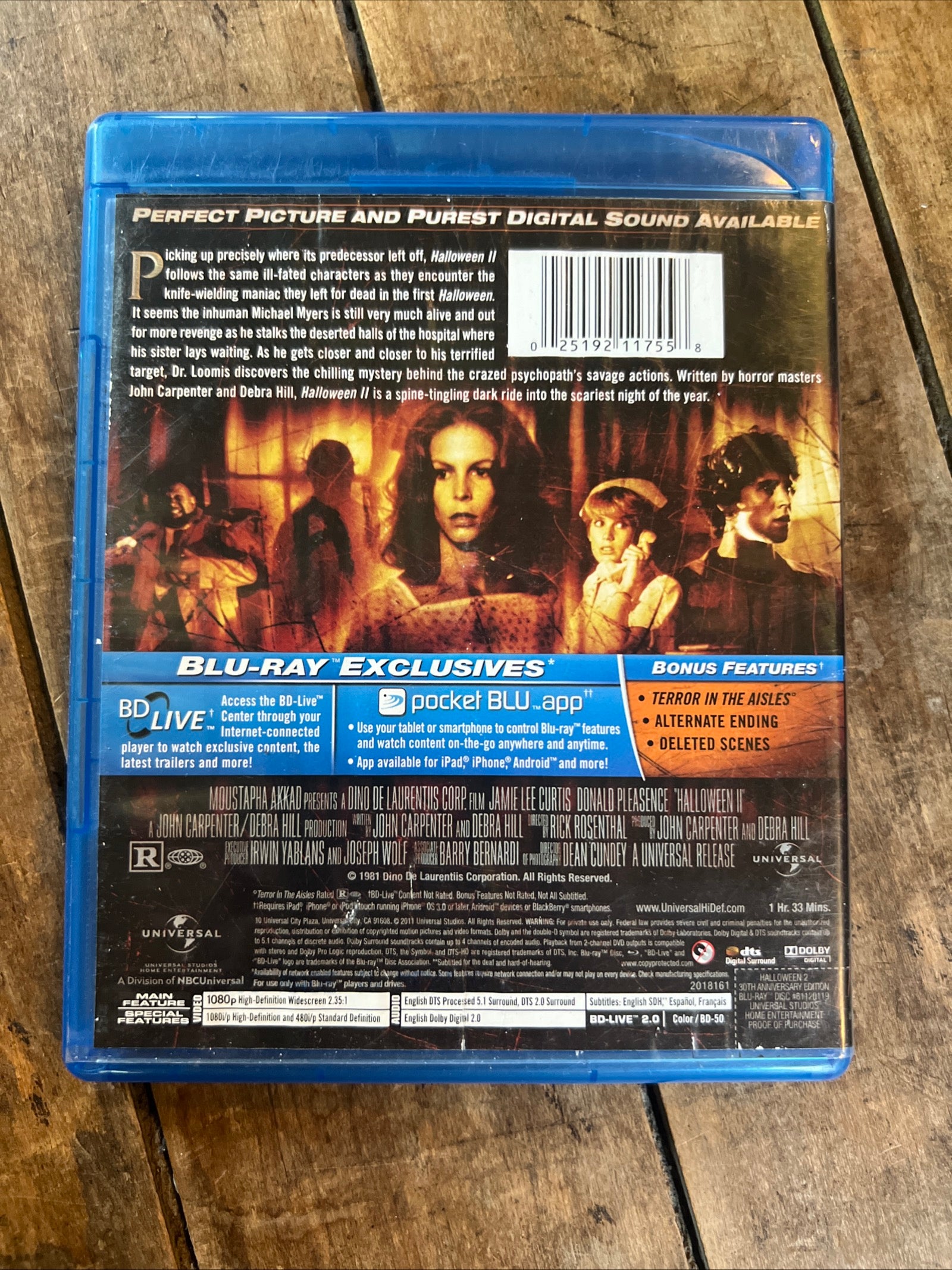 HALLOWEEN II 30th Anniversary Edition ( BLU-RAY 1981 ) Crime / Horror [R]