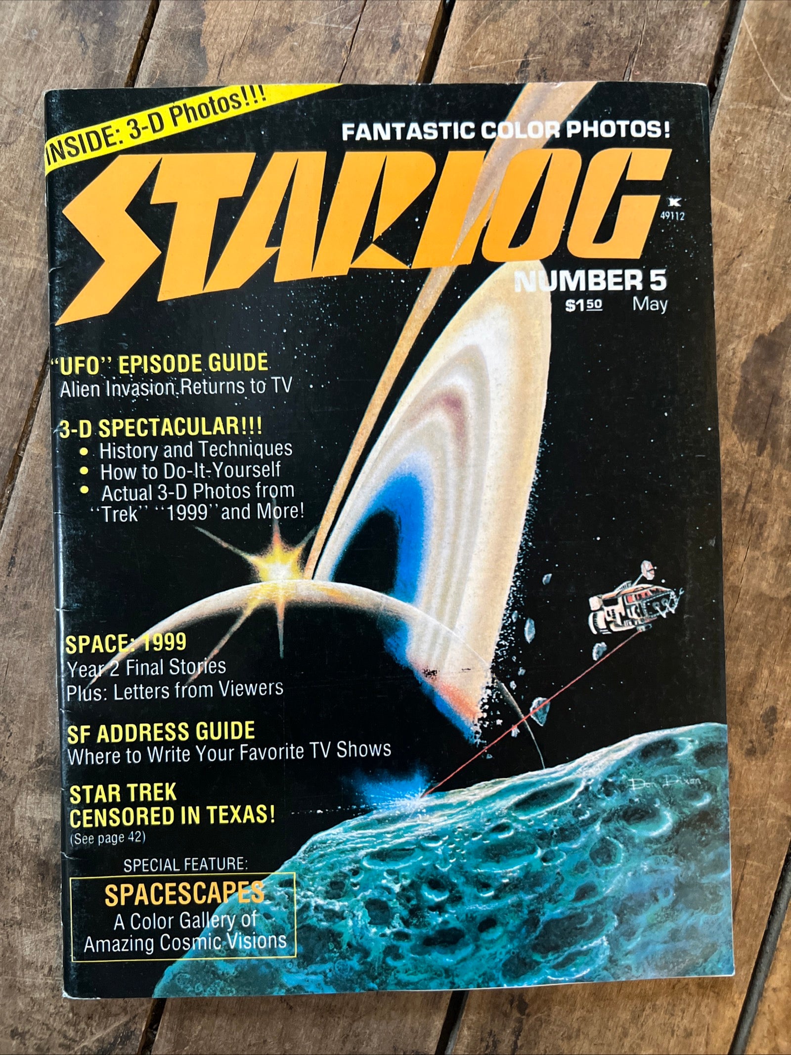 STARLOG Magazine - May 1977 - Special Feature SPACESCAPES Cover