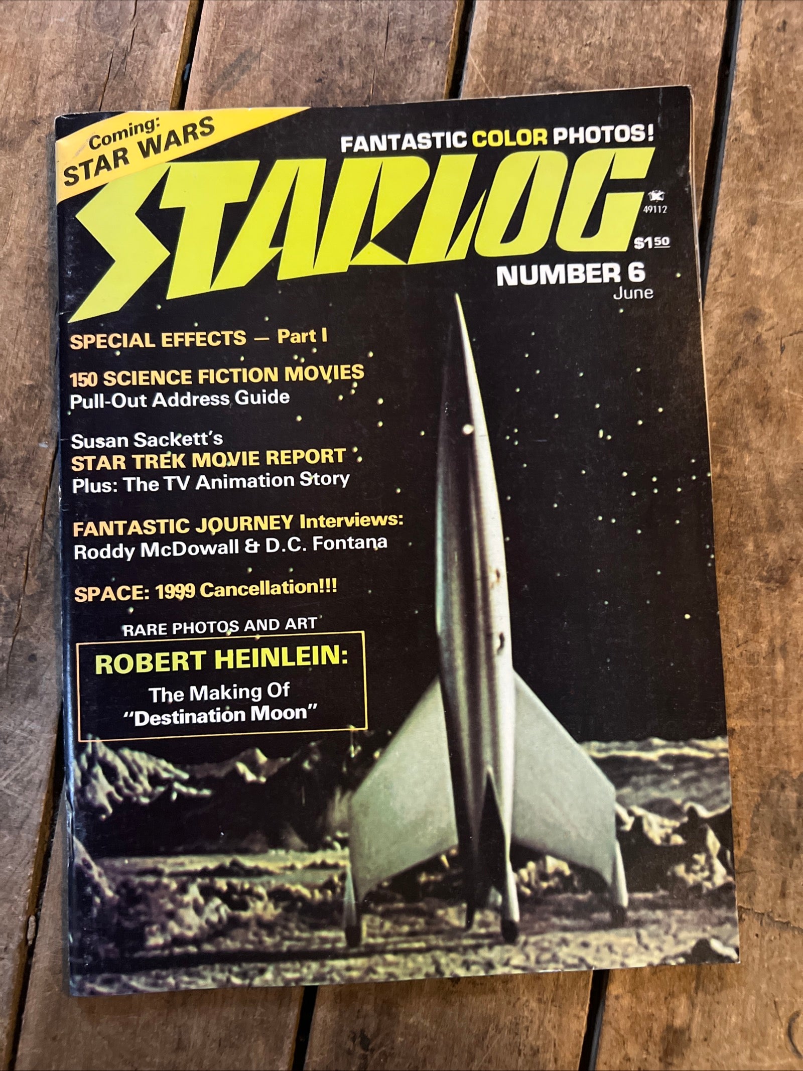 STARLOG Magazine - June 1977 - Robert Heinlein “Destination Moon” Cover