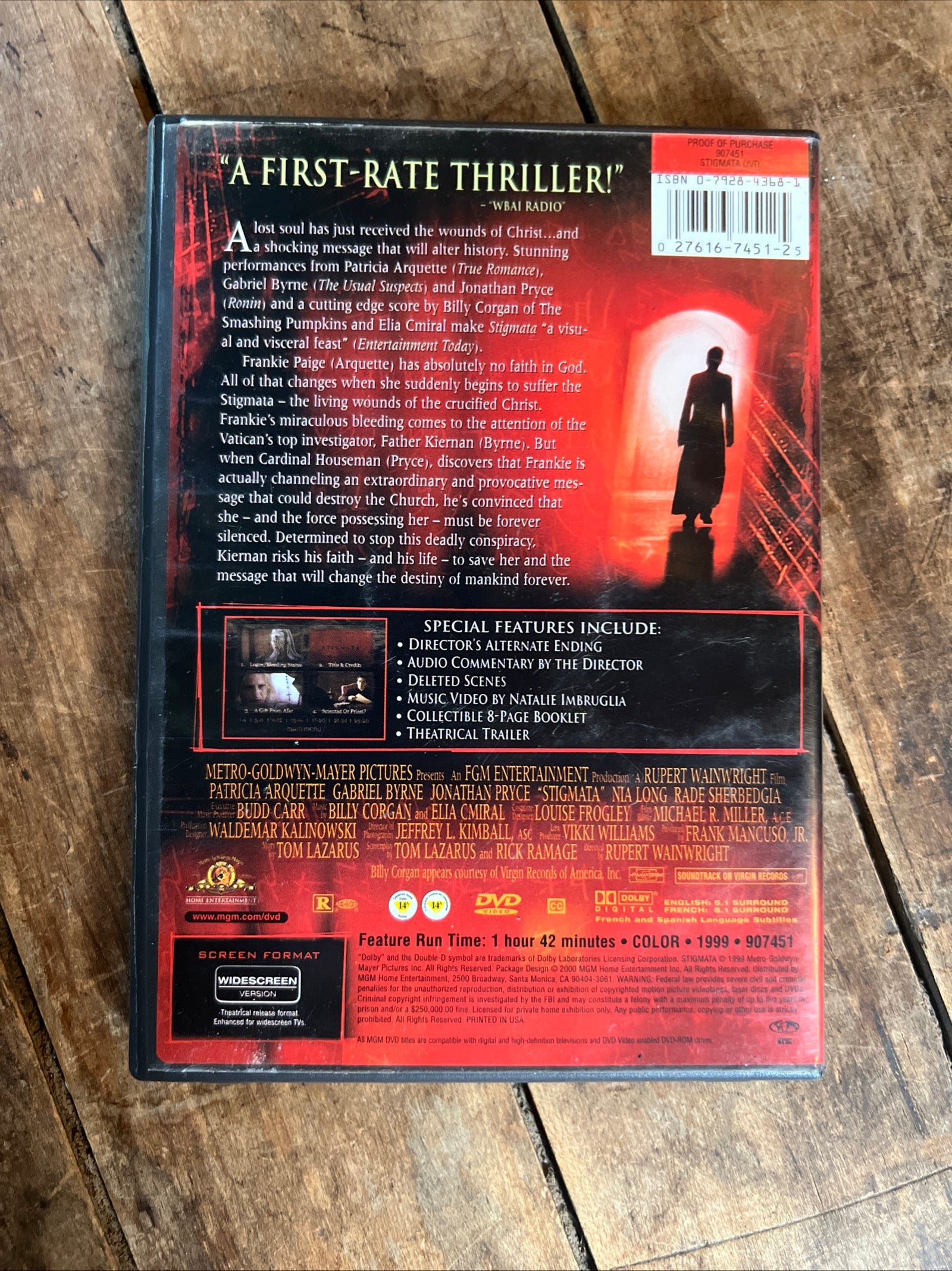 STIGMATA ( DVD 1999) Drama / Horror [R]