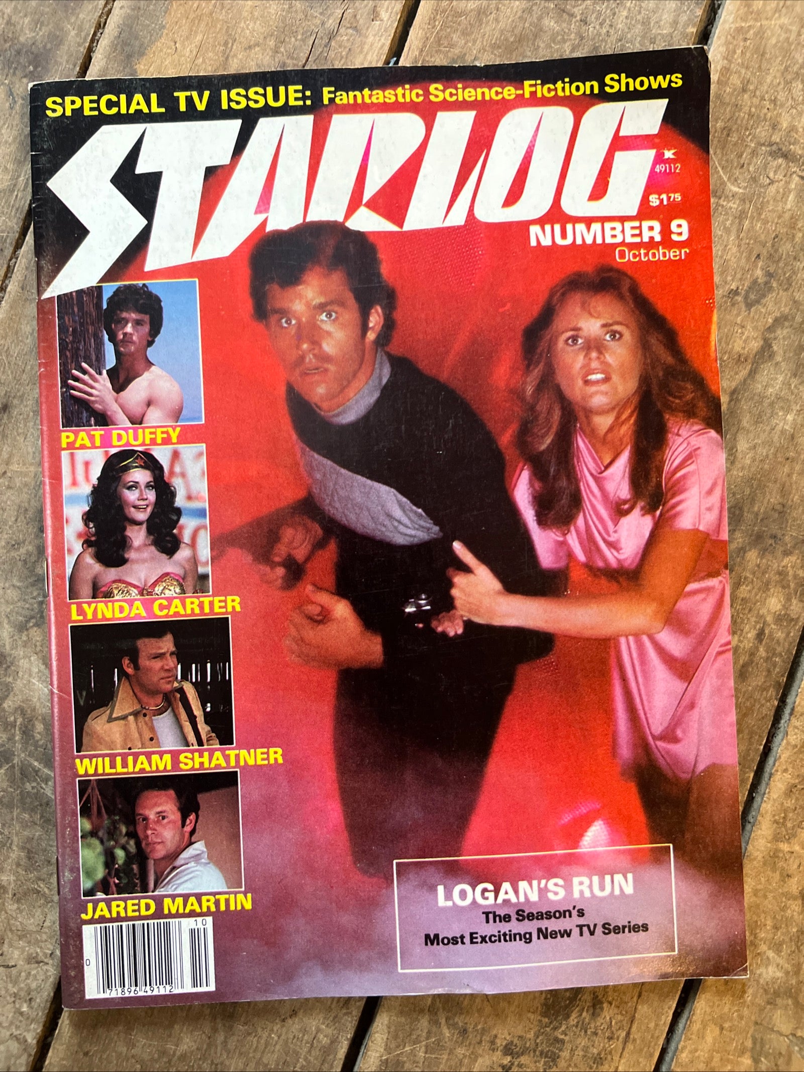 STARLOG Magazine - October 1977 - Logan’s Run - Lynda Carter & William Shatner Cover