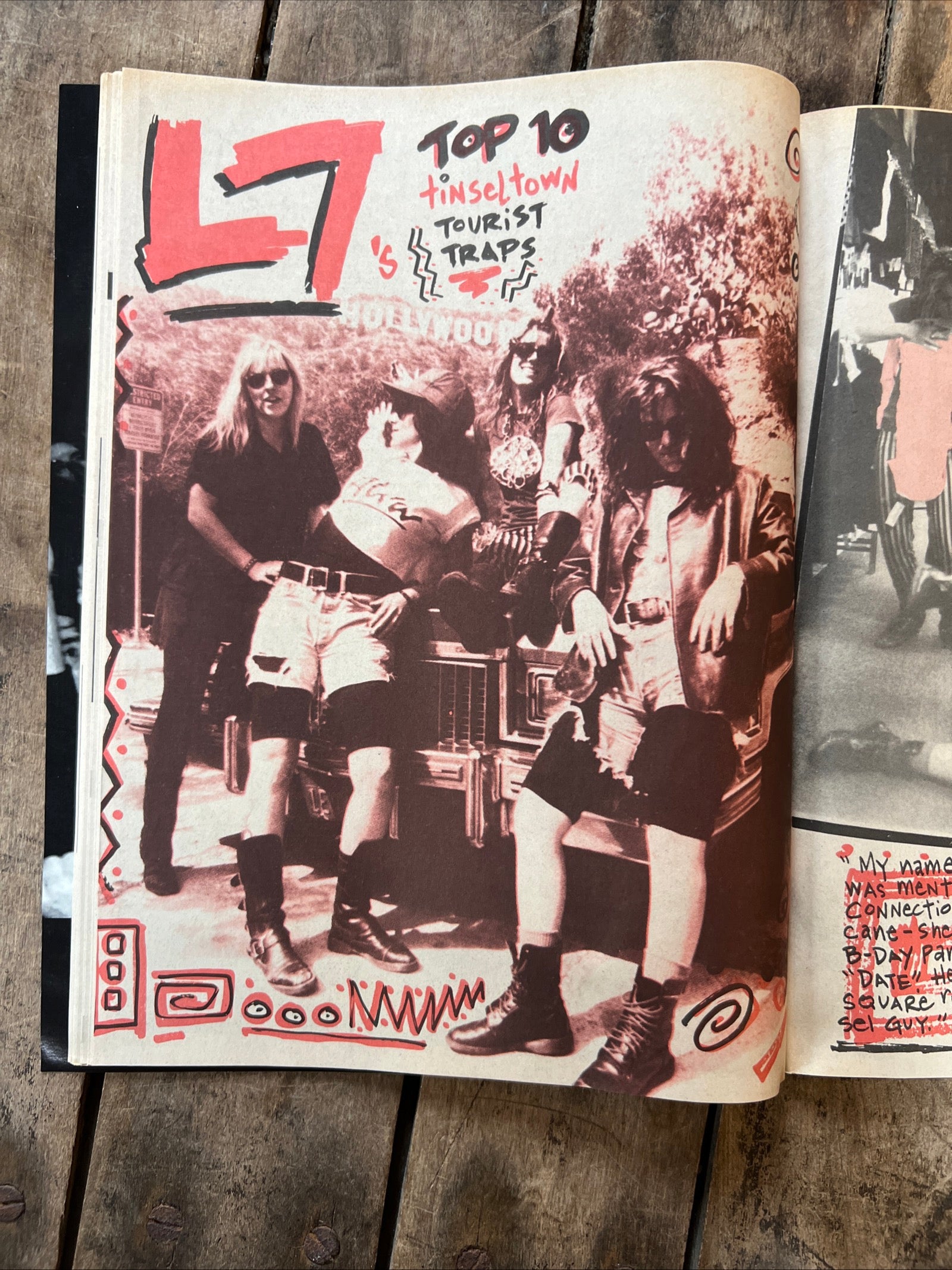 FLIPSIDE Magazine Punk Rock Fanzine - May / June 1990 - L7 Rock Band Cover