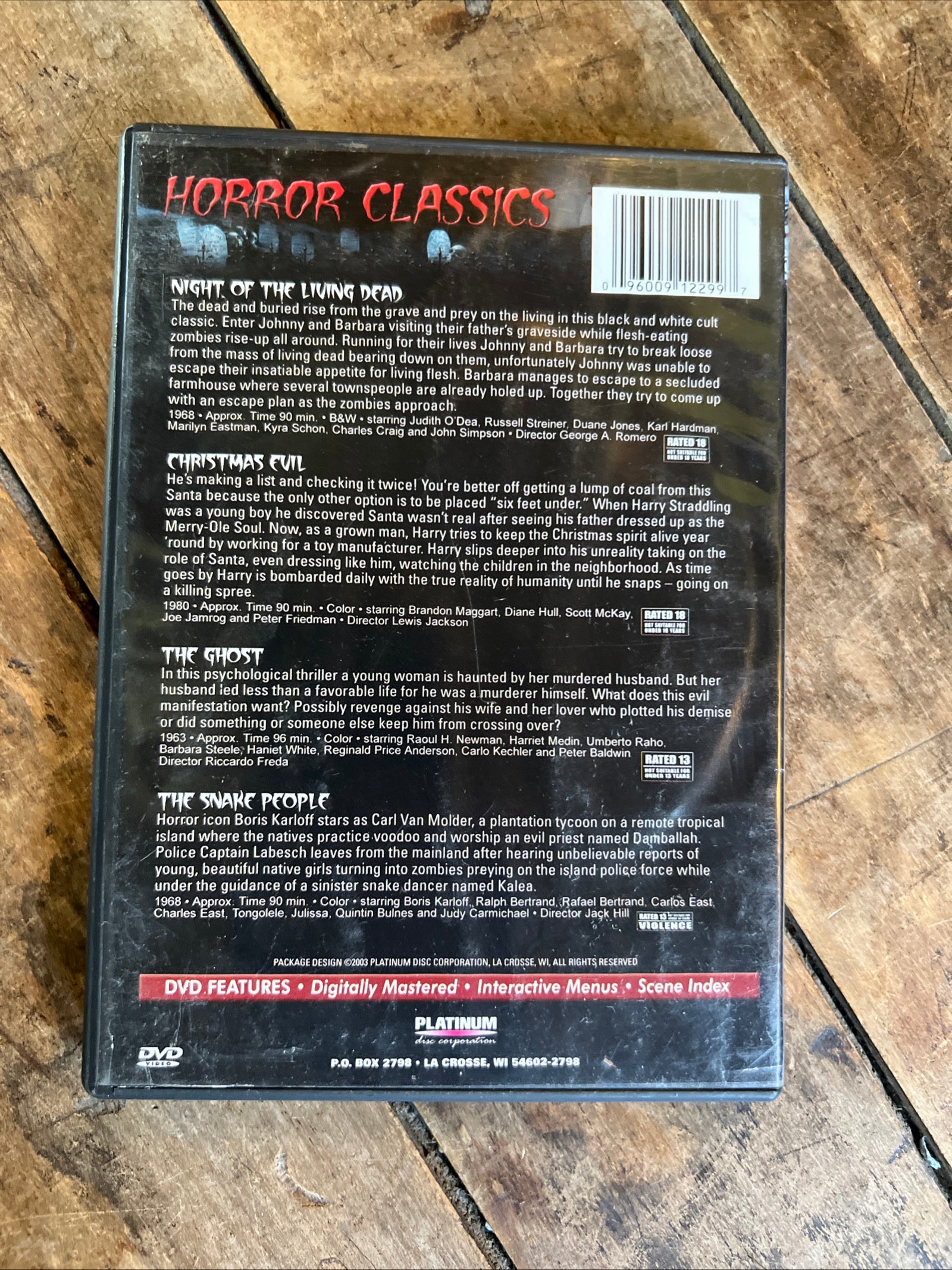 Horror Classics DVD