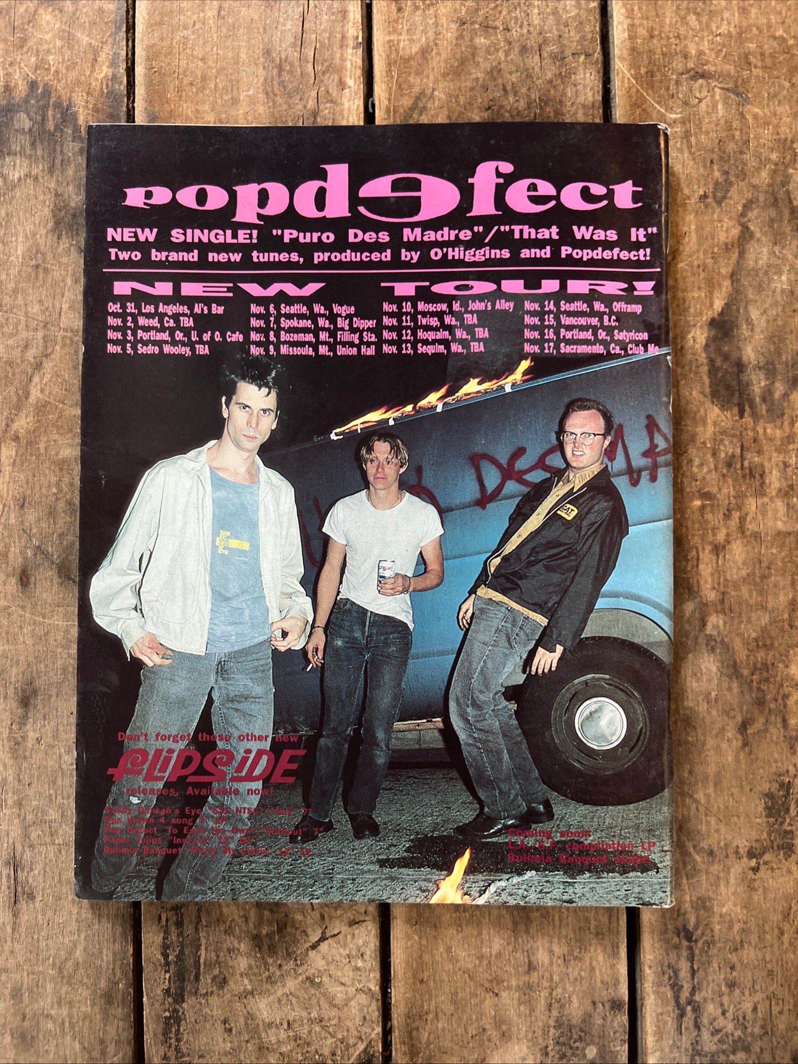 FLIPSIDE Magazine Punk Rock Fanzine - November / December 1990 - CLAWHAMMER !