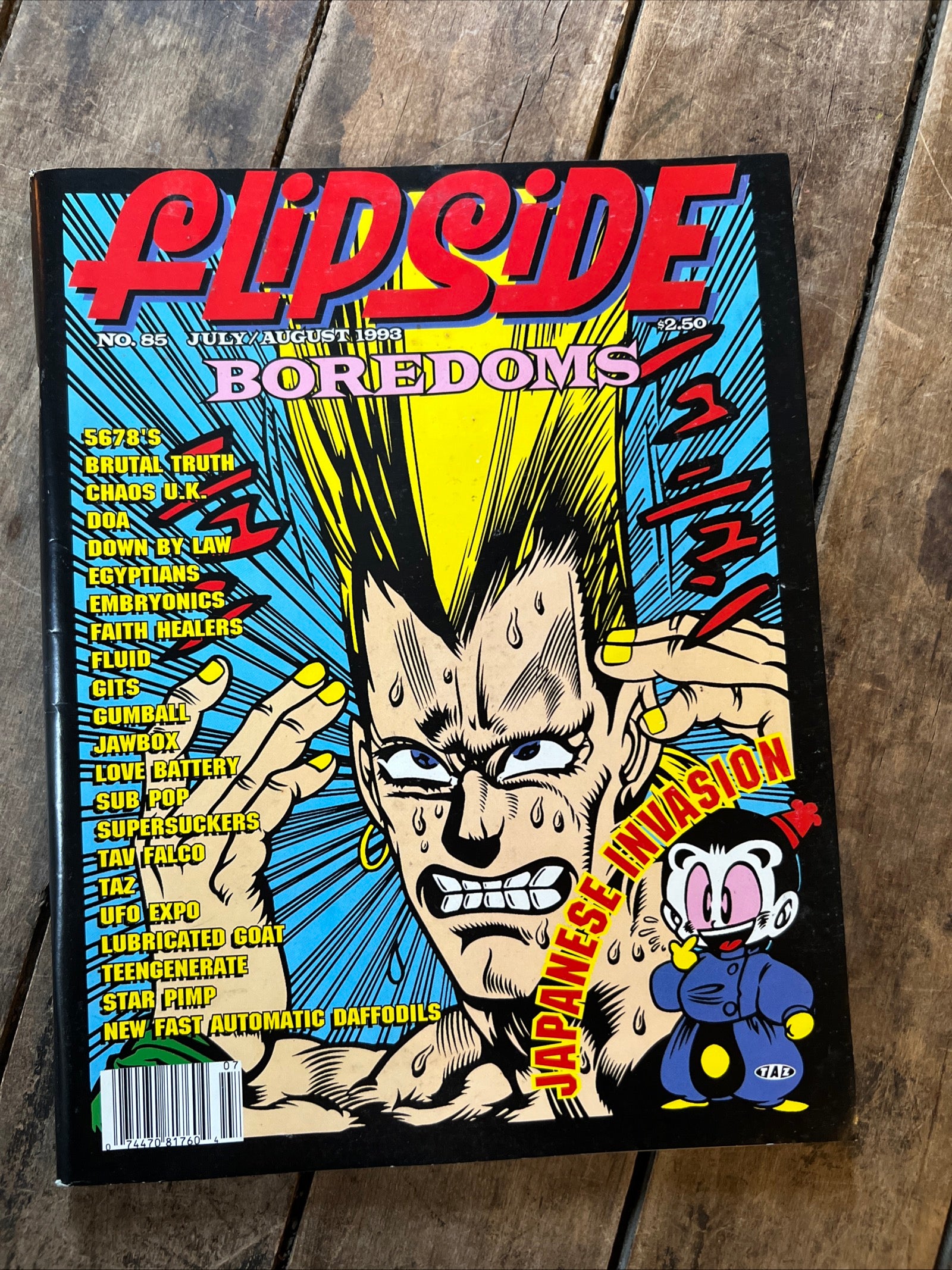FLIPSIDE Magazine Punk Rock Fanzine - July / August 1993 - BOREDOMS Cover