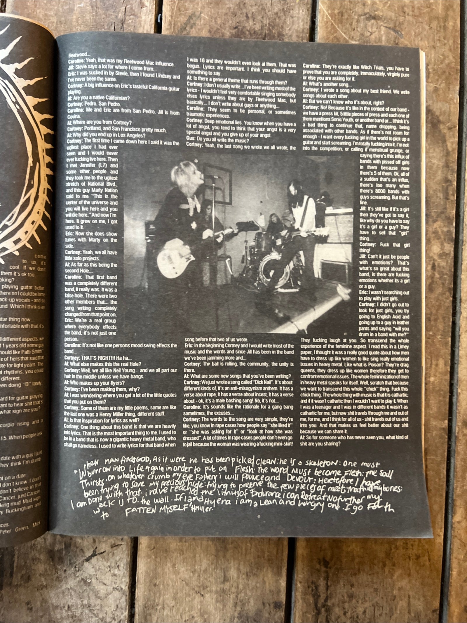 FLIPSIDE Magazine Punk Rock Fanzine - September / October 1990 - HOLE Cover