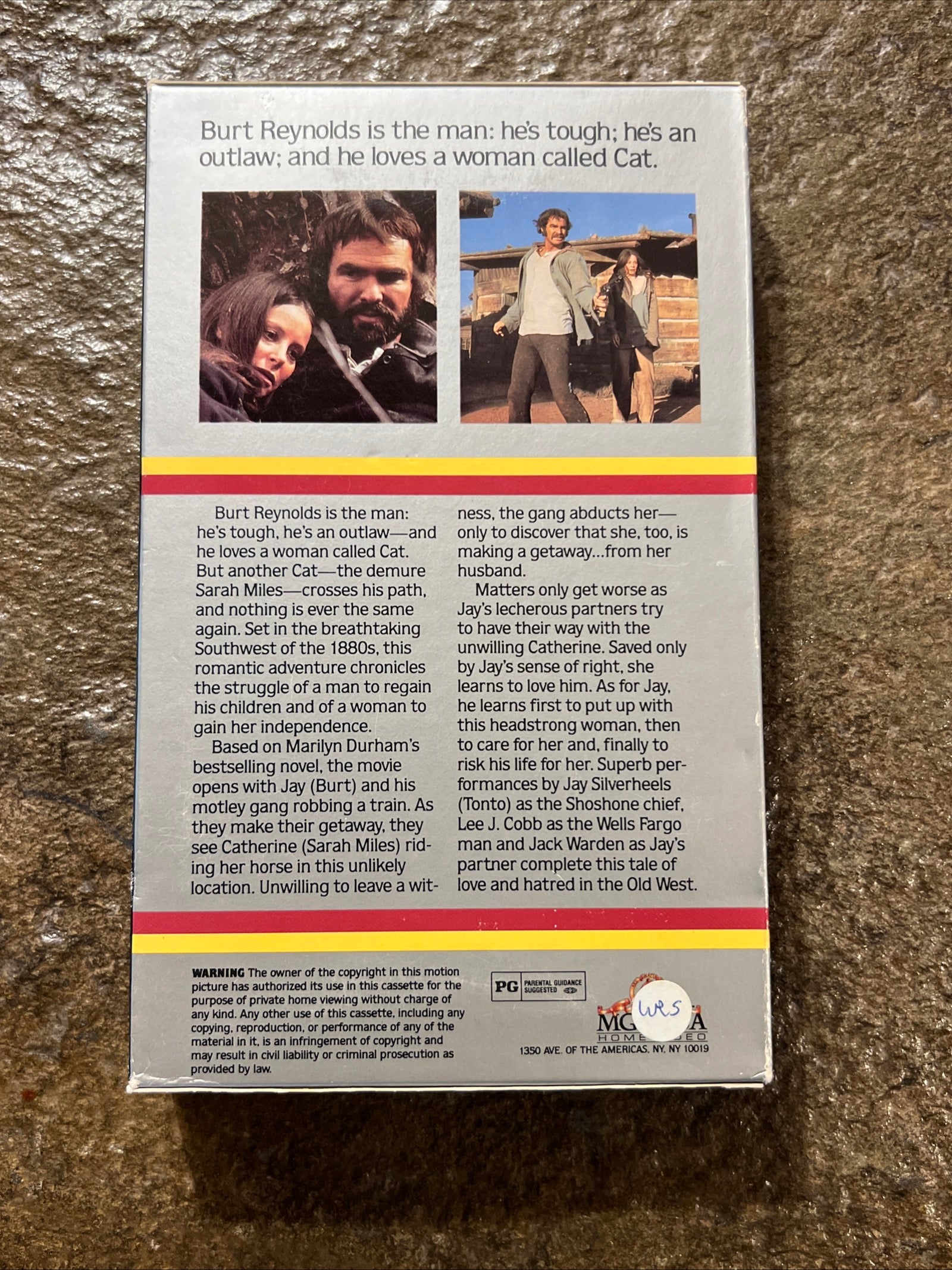 The Man Who Loved Cat Dancing ( BIG BOX VHS 1973 ) Western / Action [PG] Burt Reynolds