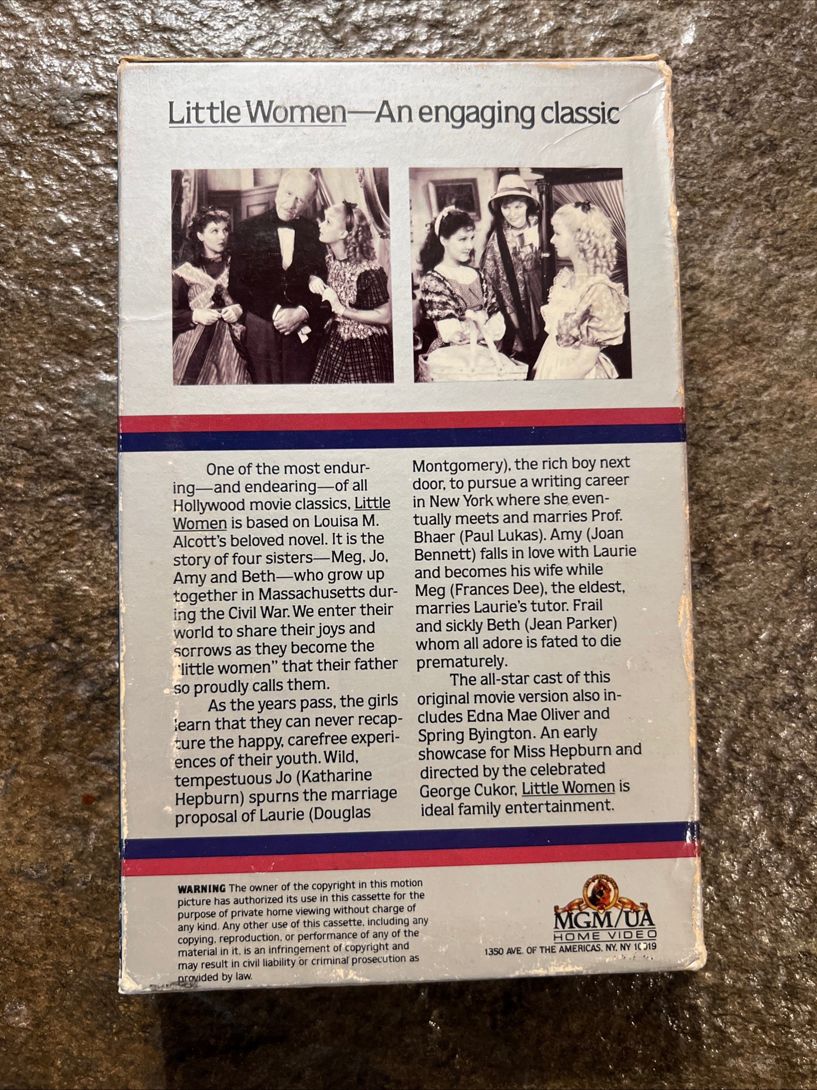Little Women ( BIG BOX VHS 1933 ) Family / Romance [NR] Katharine Hepburn