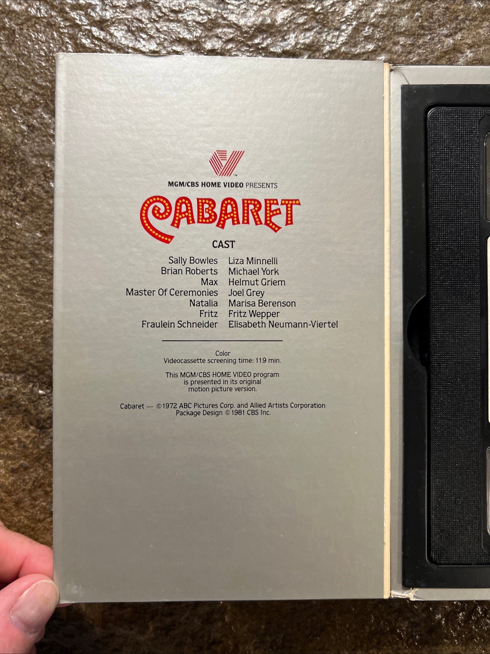 Cabaret ( Lorimar BIG BOX VHS 1972 ) Musical / Romance [PG] Liza Minnelli