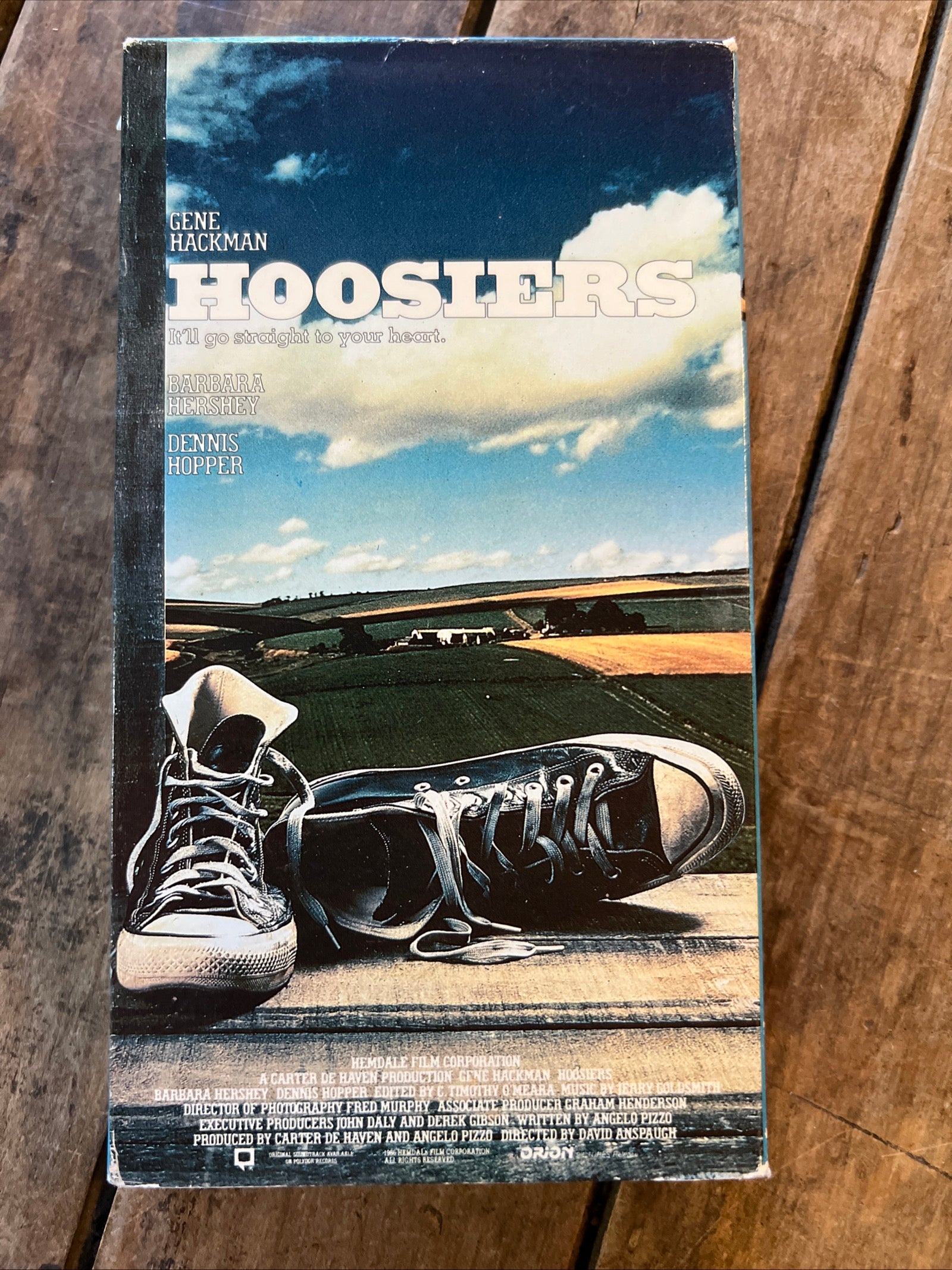 HOOSIERS ( VHS 1986 ) Sports / Family - Starring Gene Hackman & Dennis Hopper