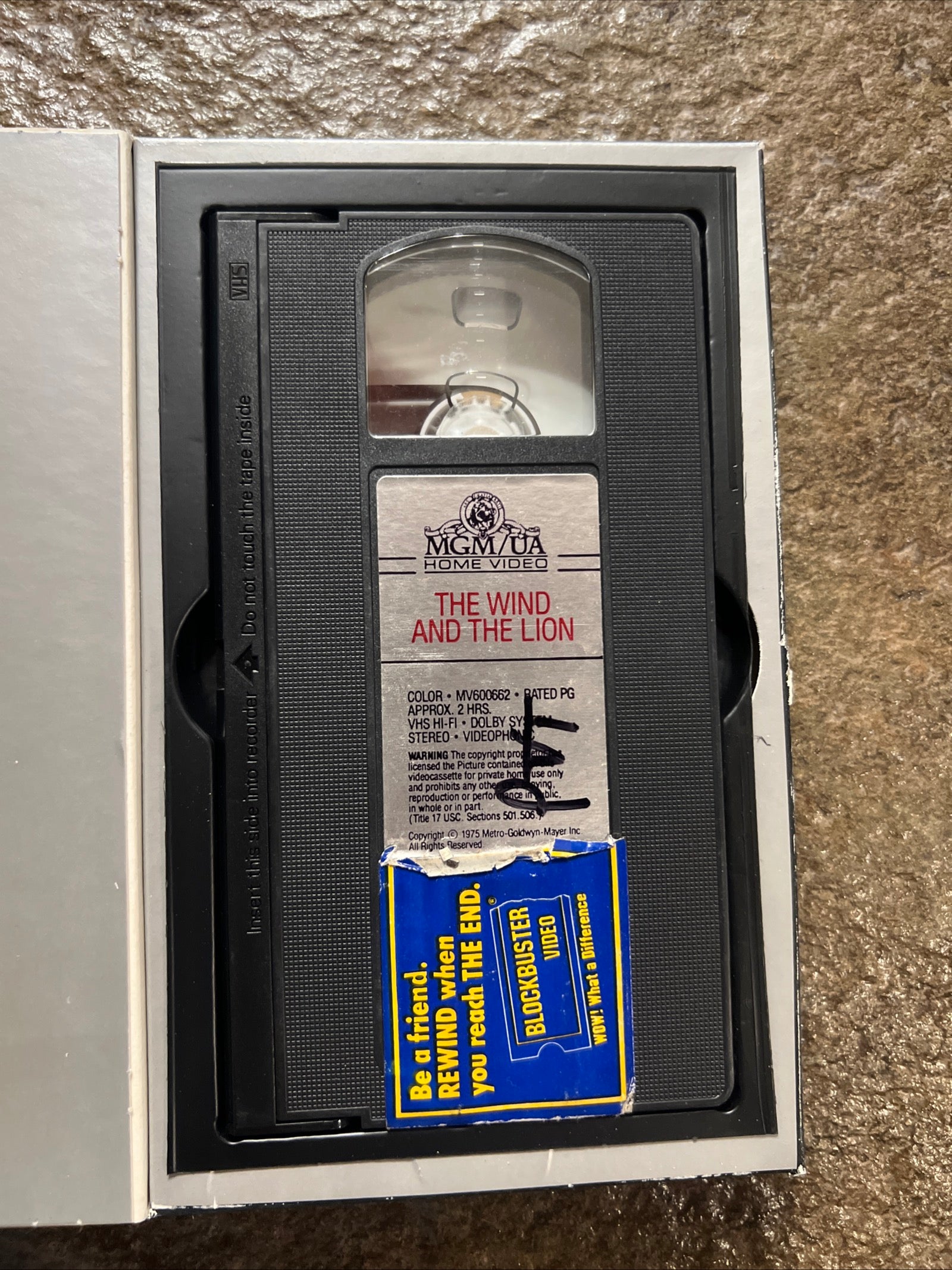 The Wind And The Lion ( BIG BOX VHS 1975 ) Adventure / Action [PG] Sean Connery