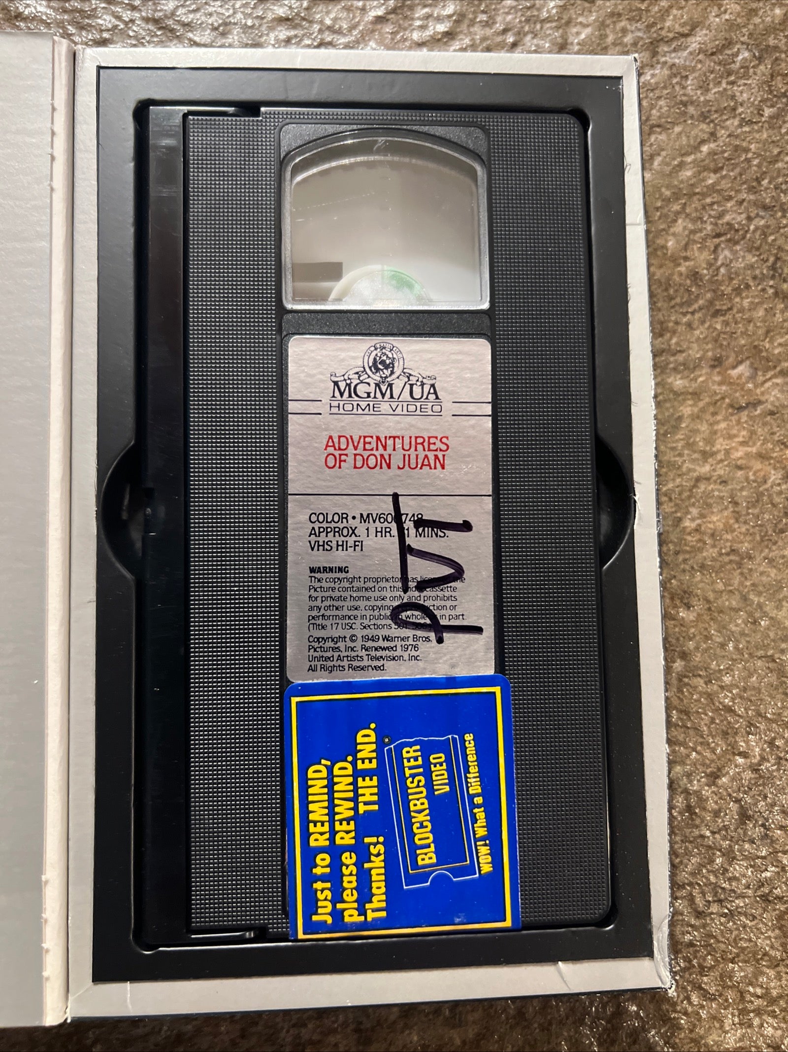 Adventures Of Don Juan ( BIG BOX VHS 1948 ) Adventure / Romance - Errol Flynn